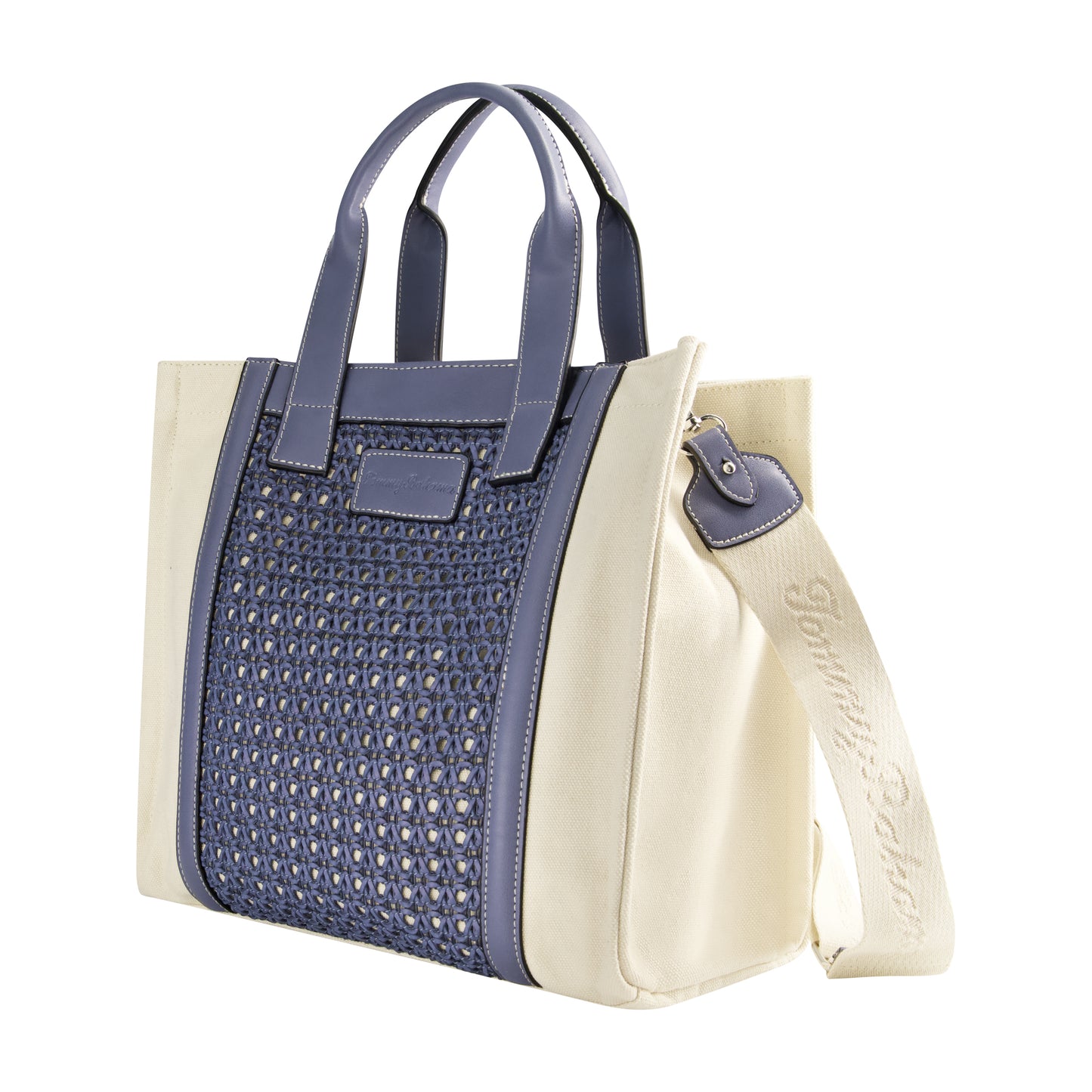 Tommy Bahama Woven Medium Tote, BLUE