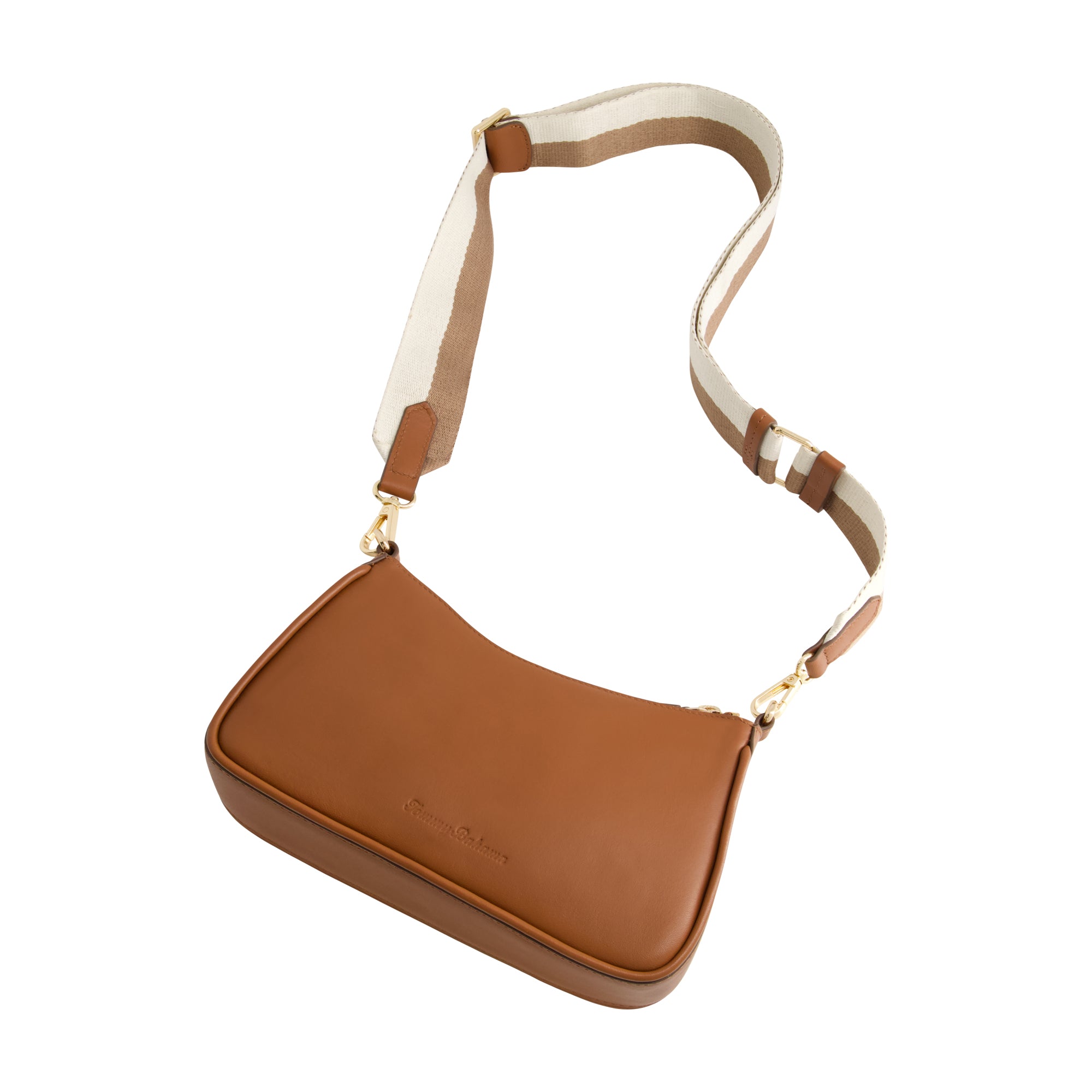 Tommy Bahama Leather Trim Floral Double Crossbody, Multi