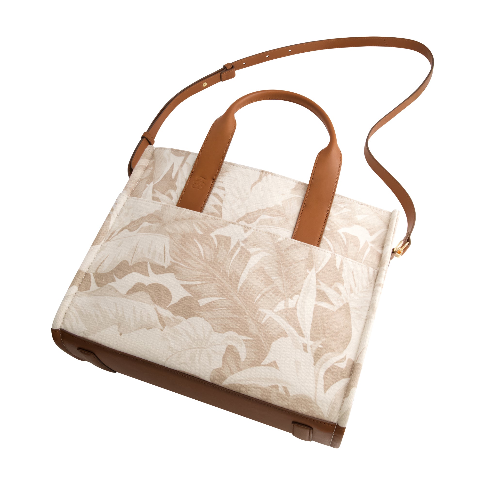 Tommy Bahama Leather Trim Medium Floral Tote, Multi