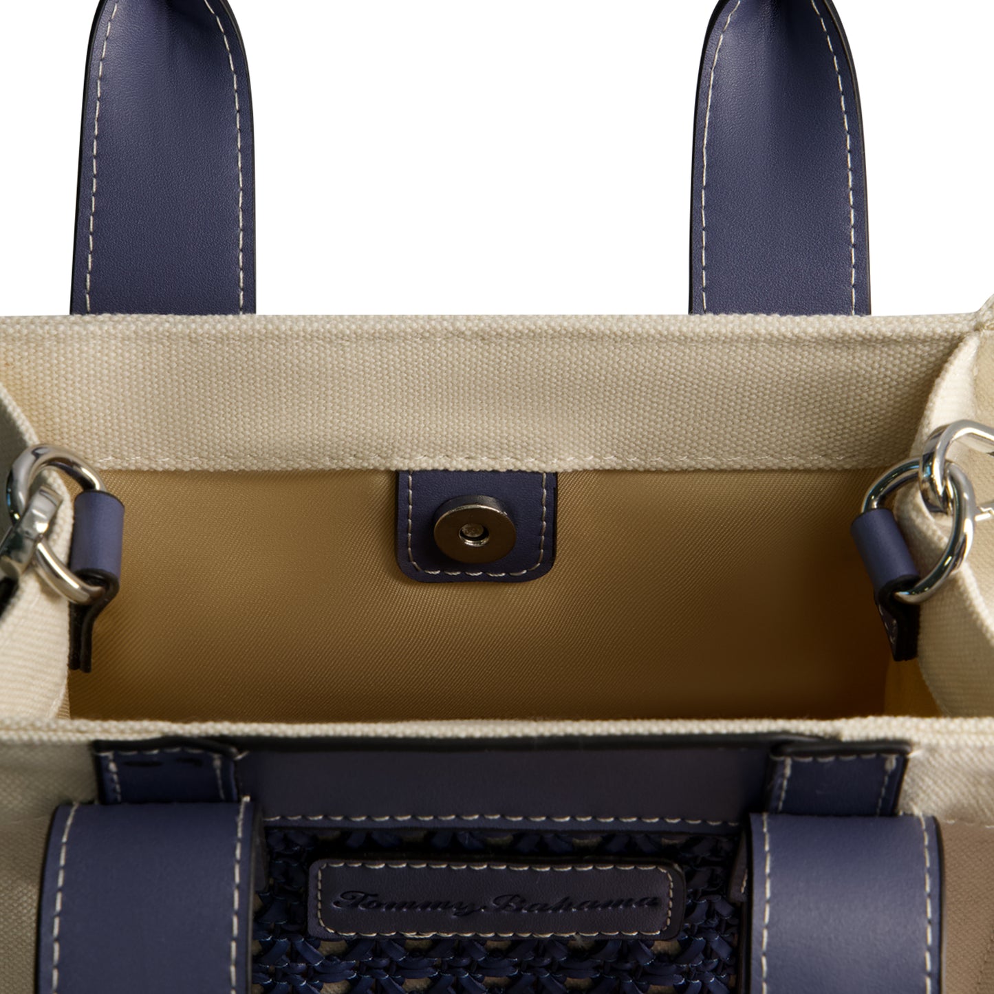 Tommy Bahama Woven North-South Tote, BLUE