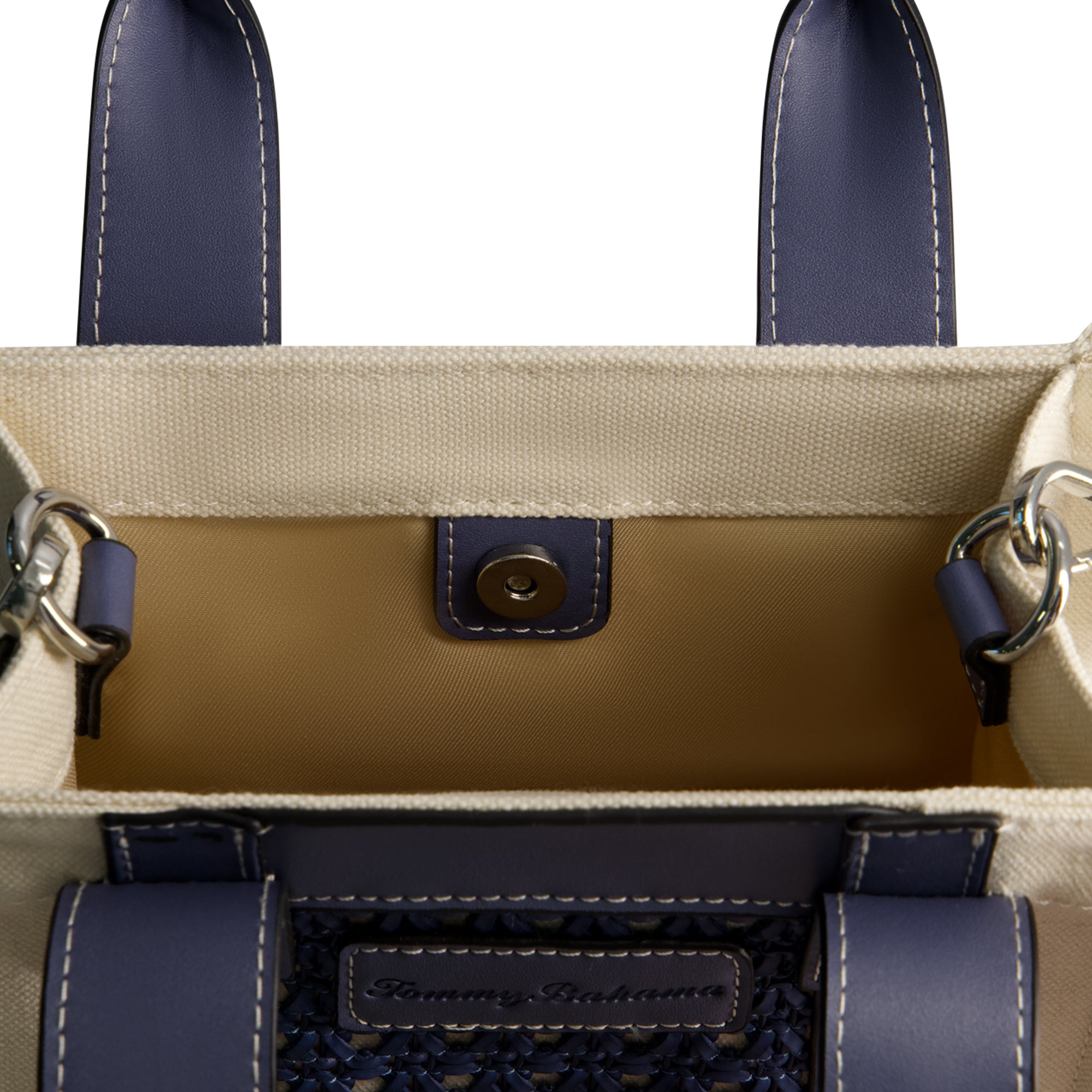 Tommy Bahama Woven North-South Tote, BLUE