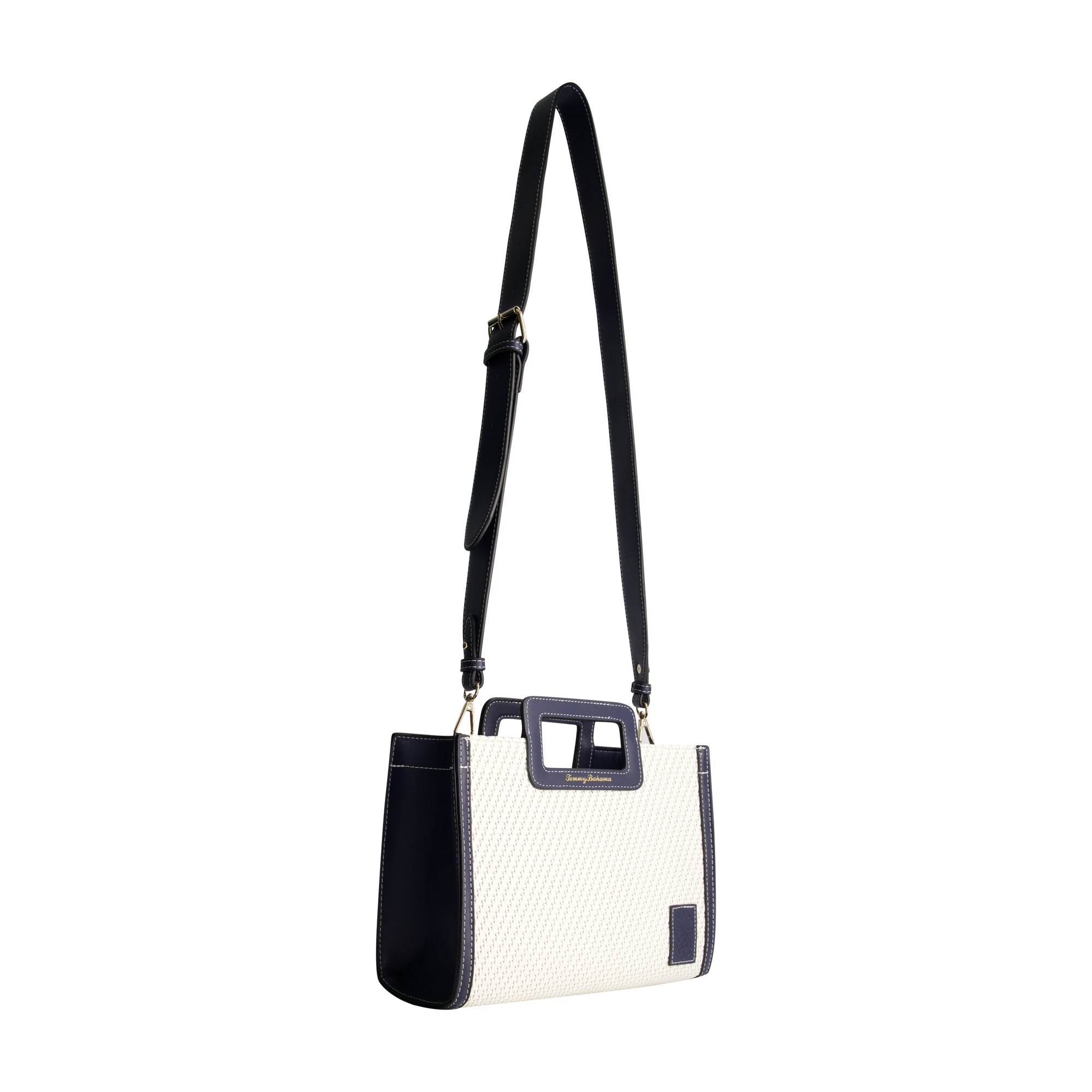 Tommy Bahama Modern Woven Medium Tote, NAVY