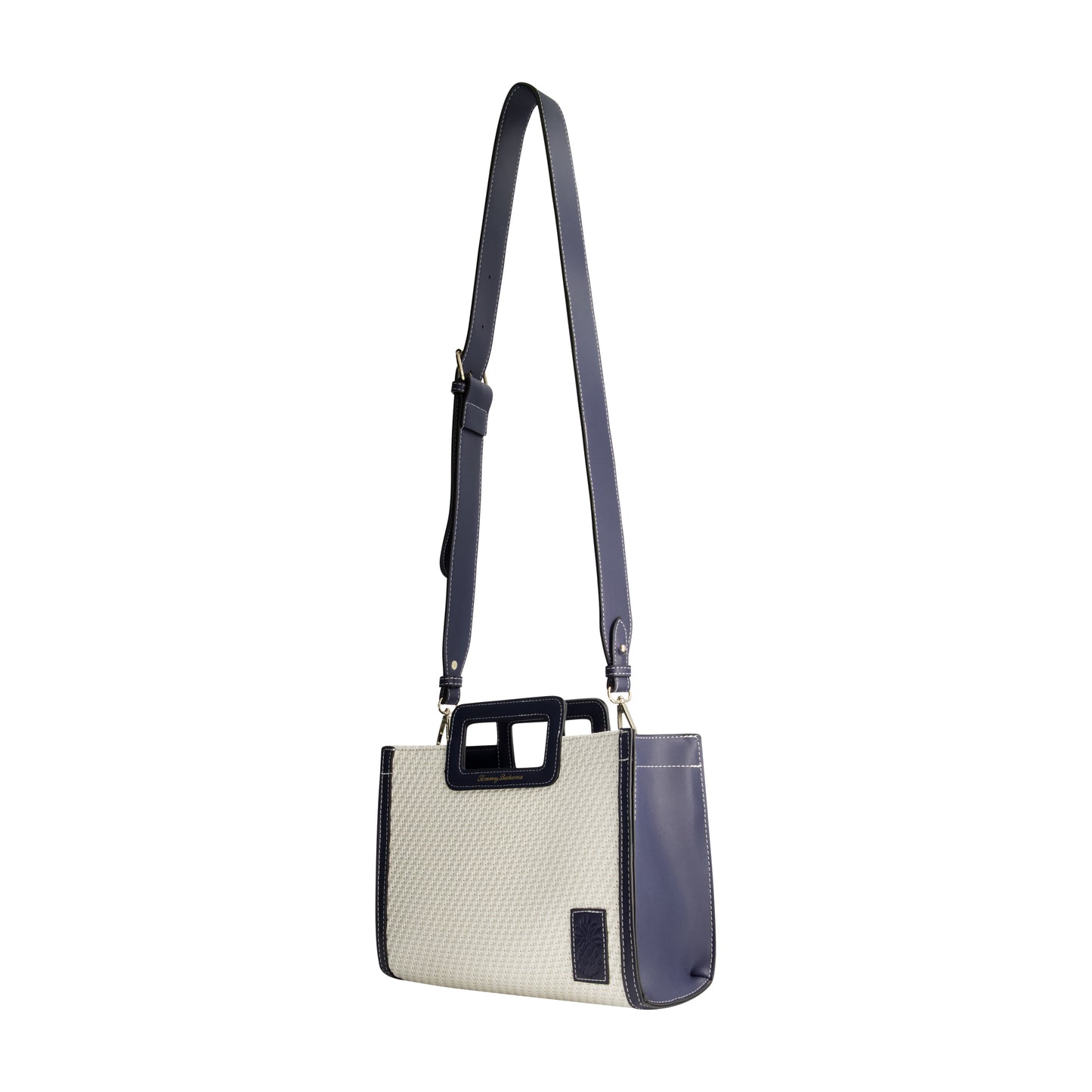 Tommy Bahama Modern Woven Medium Tote, NAVY