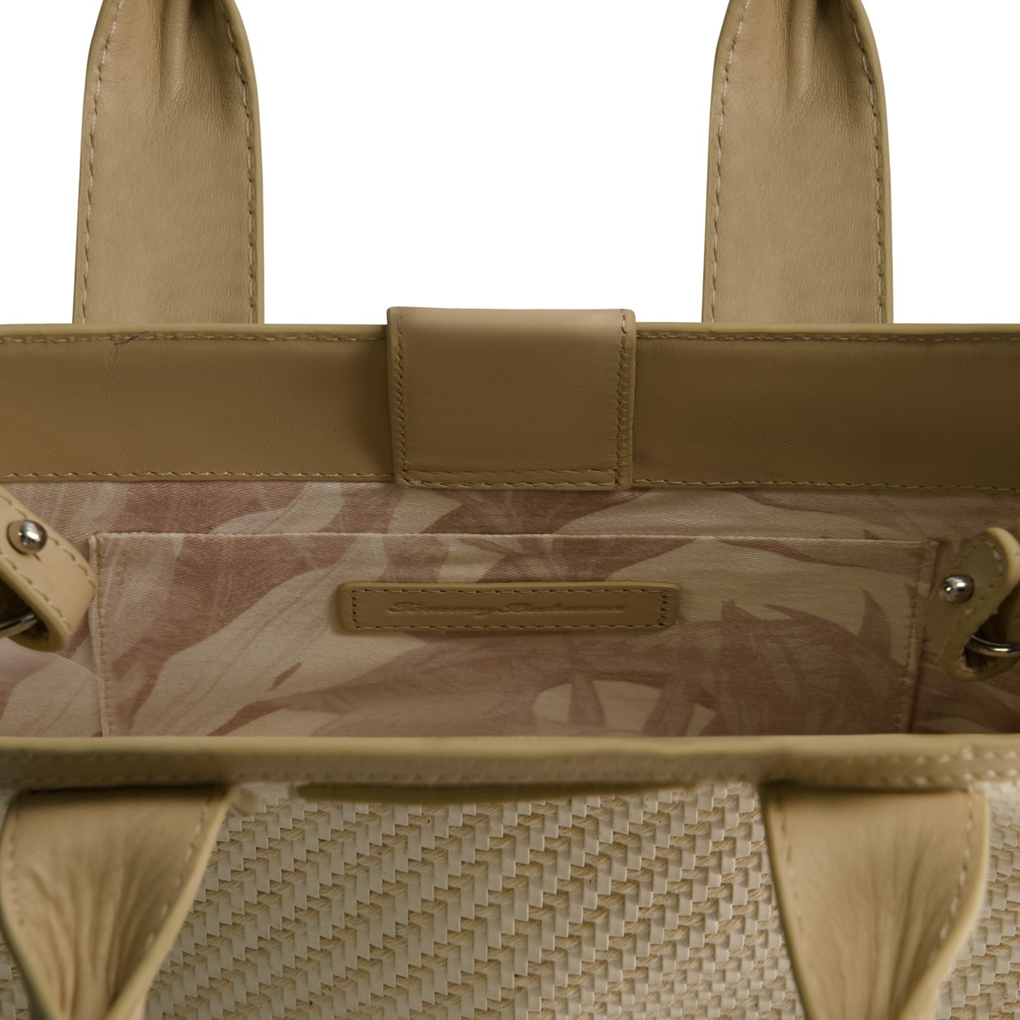 Tommy Bahama Soft Woven Modern Tote, TAN/WHITE