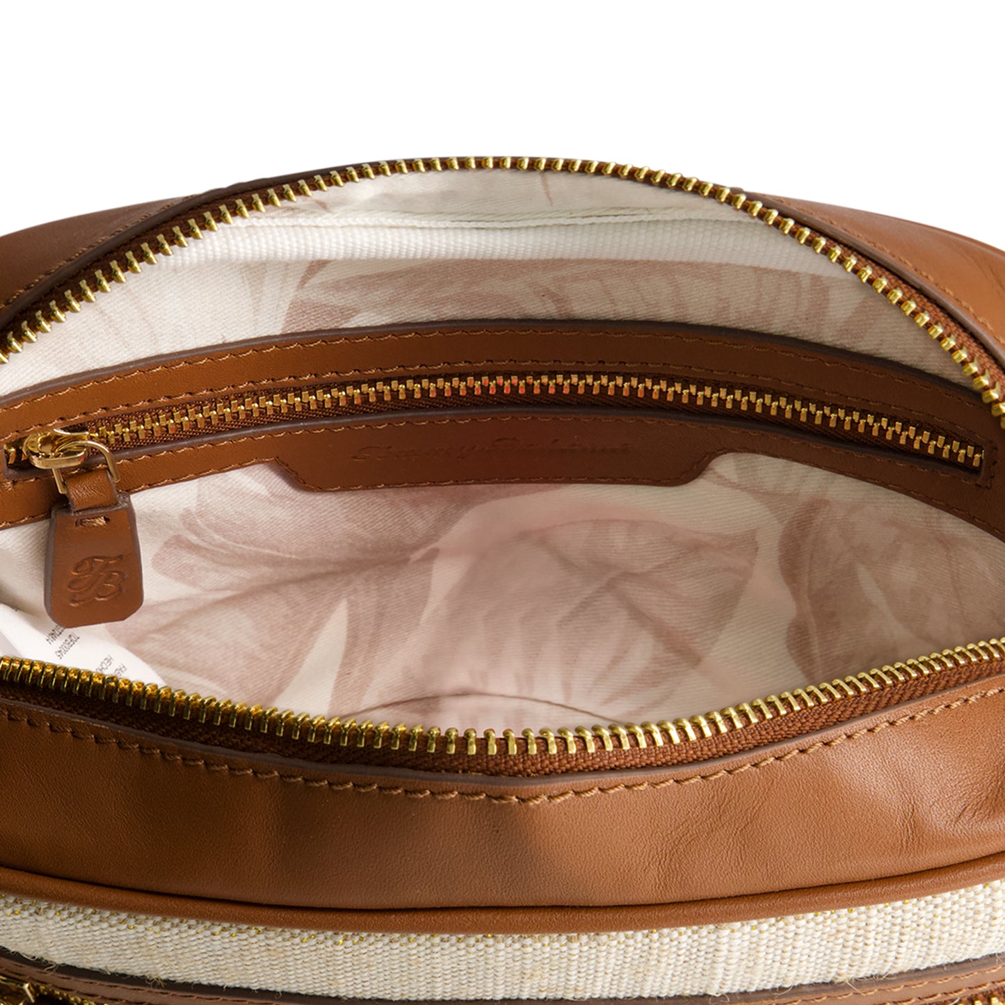 Tommy Bahama Camera Bag, Women's Mini Handbag with Linen Design and Adjustable Shoulder Strap, Natural