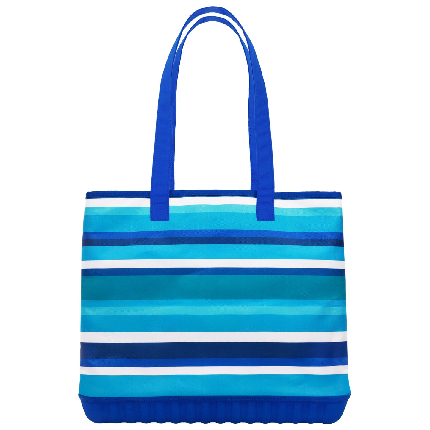 Tommy Bahama Water-Repellent Tote with Pouch – Ocean Stripe Print