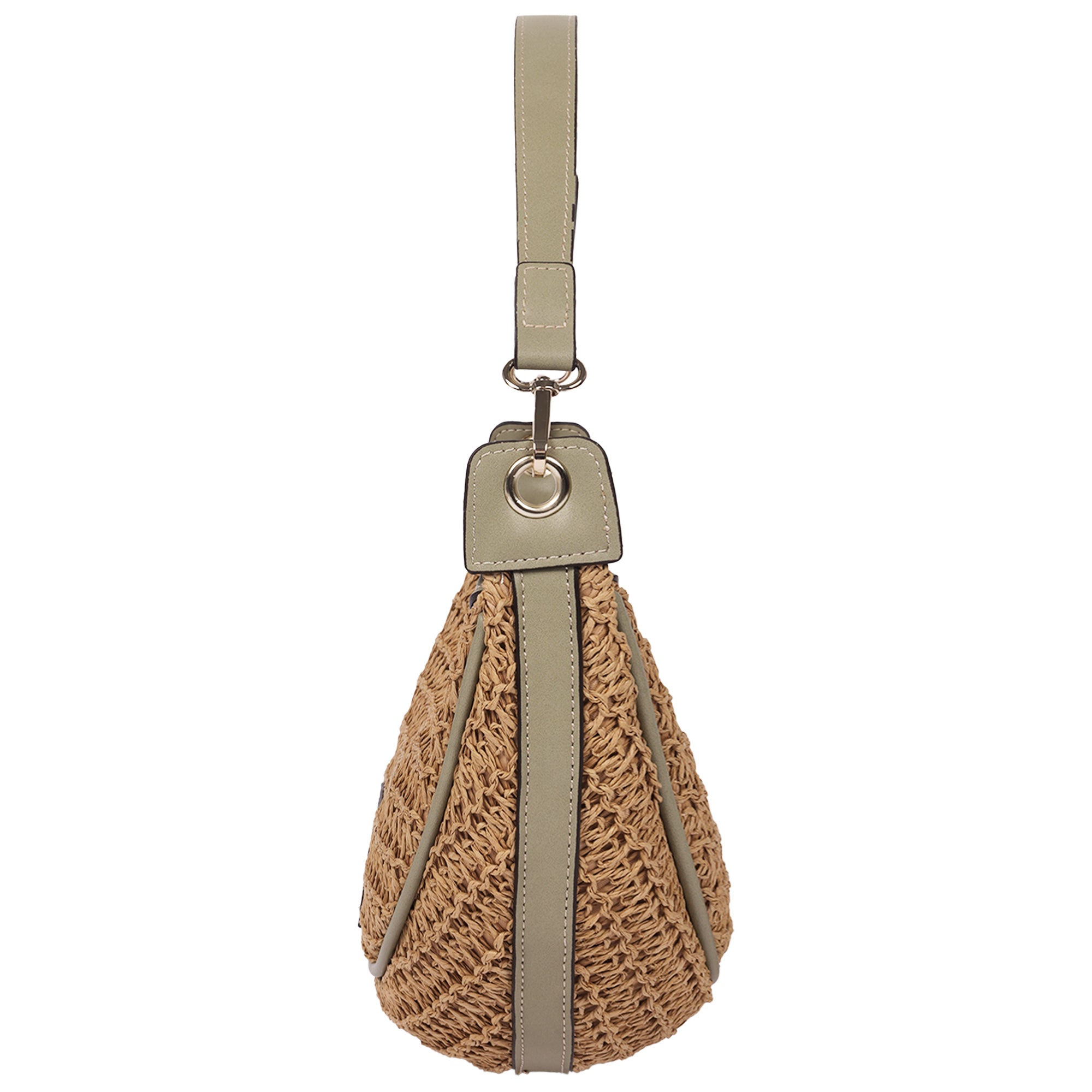 Tommy Bahama Raffia Crescent Hobo Bag, SAGE