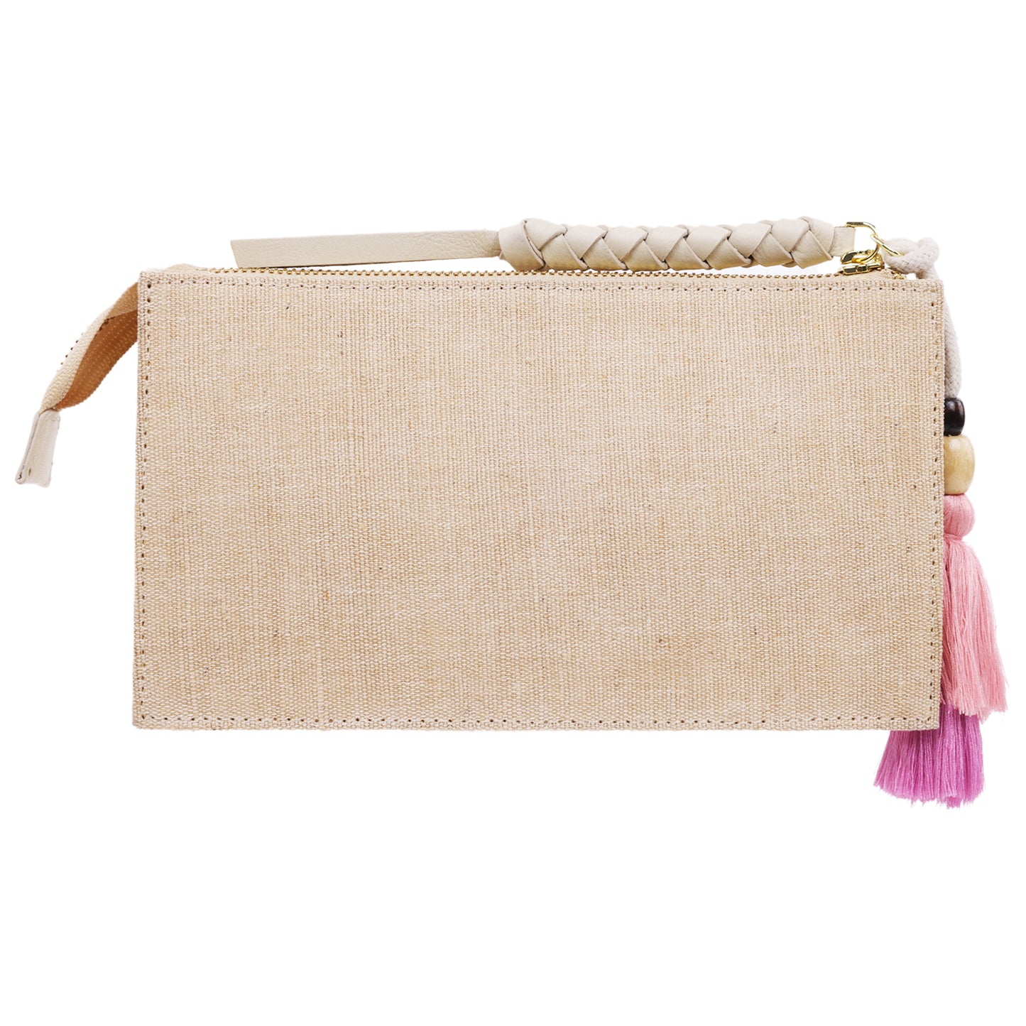 Tommy Bahama Zip Top Embroidered Floral Clutch