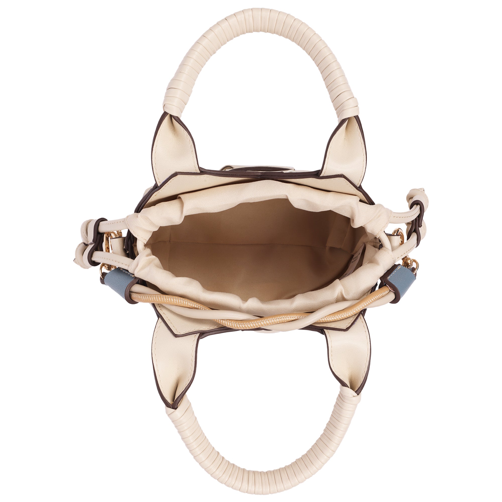 Tommy Bahama Demi Mini Woven PU Tote – Mini Woven Faux Leather Top Handle & Crossbody Bag