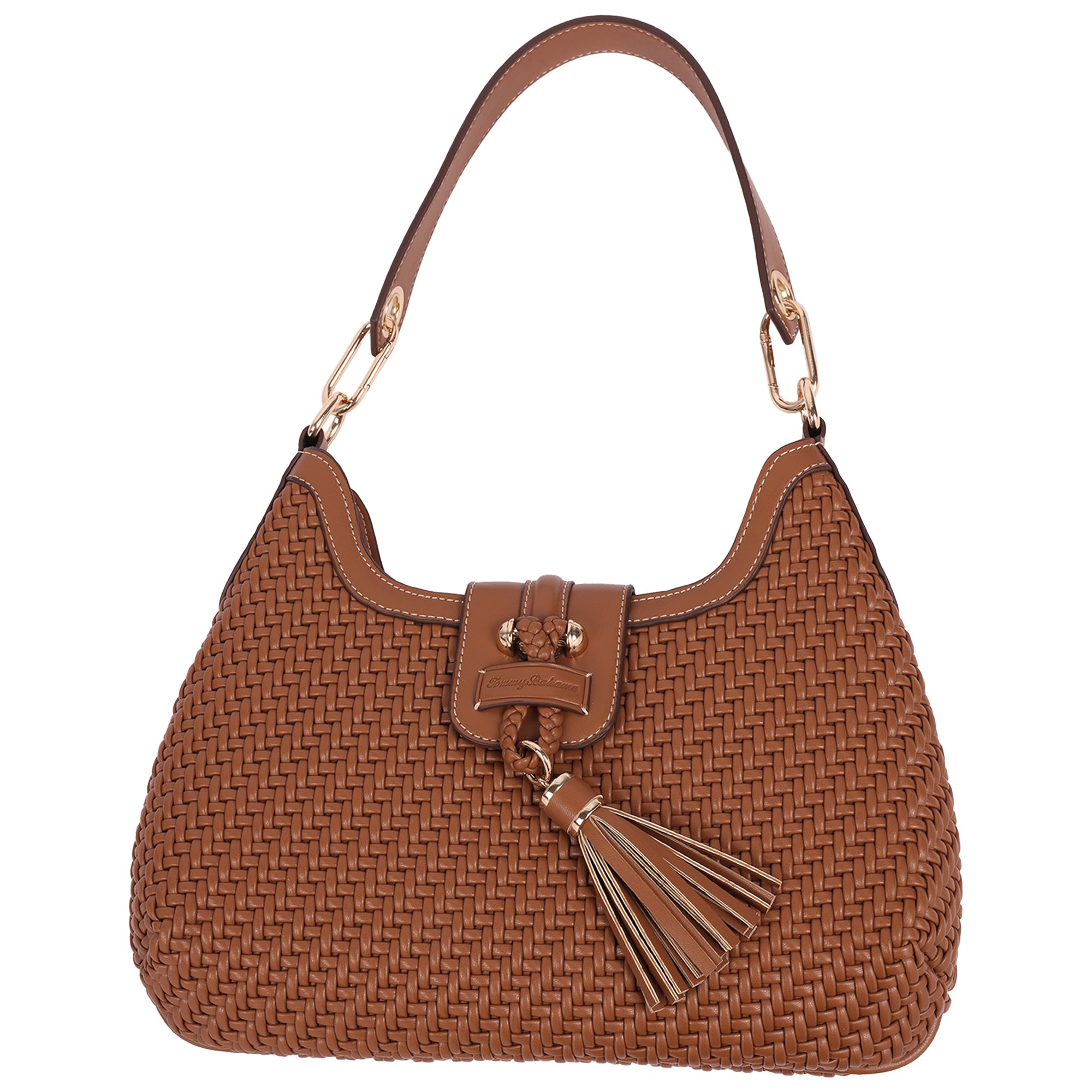 Tommy Bahama Tassel Tab Woven Hobo Shoulder Bag