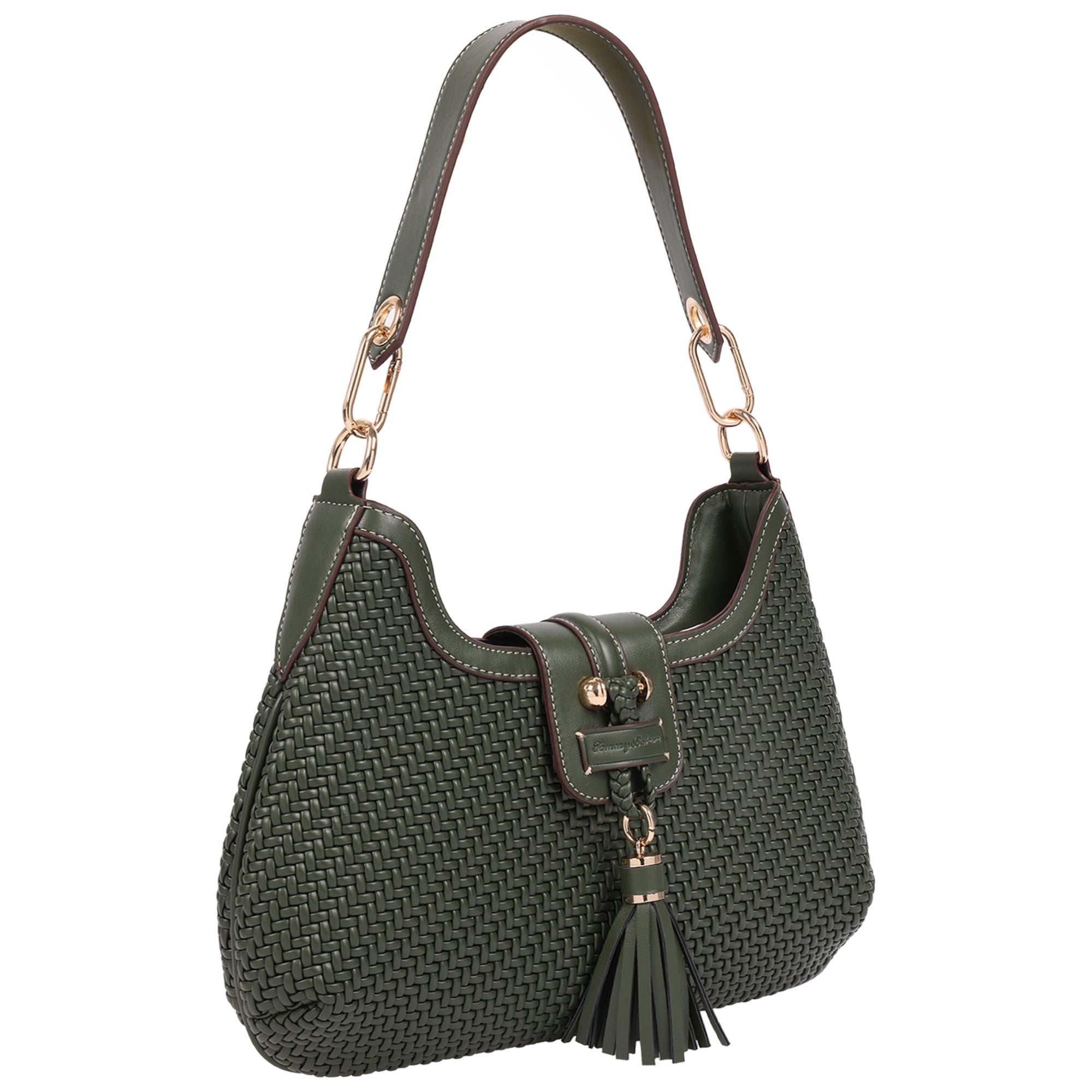 Tommy Bahama Tassel Tab Woven Hobo Shoulder Bag