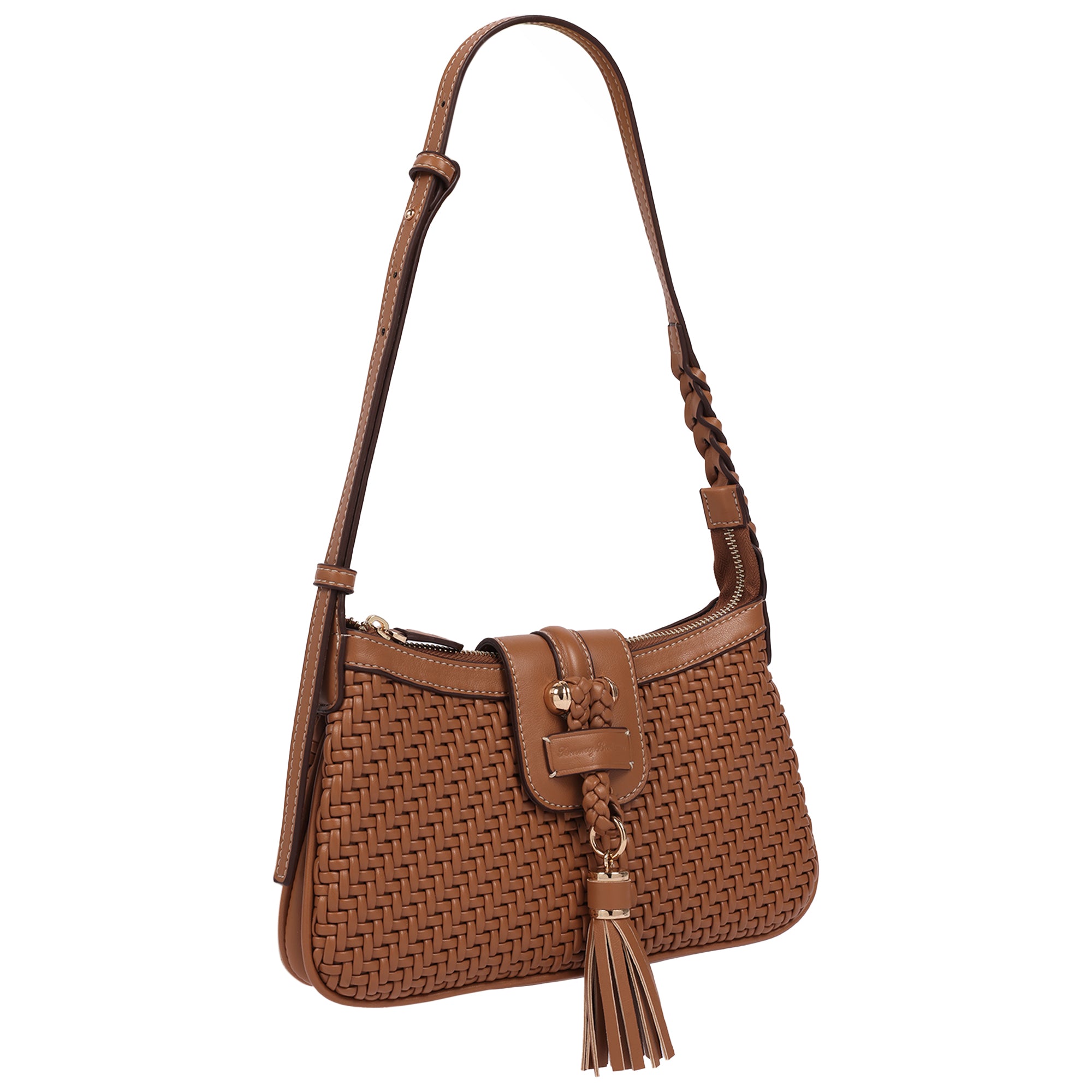 Tommy Bahama Tassel Tab Woven Shoulder Bag