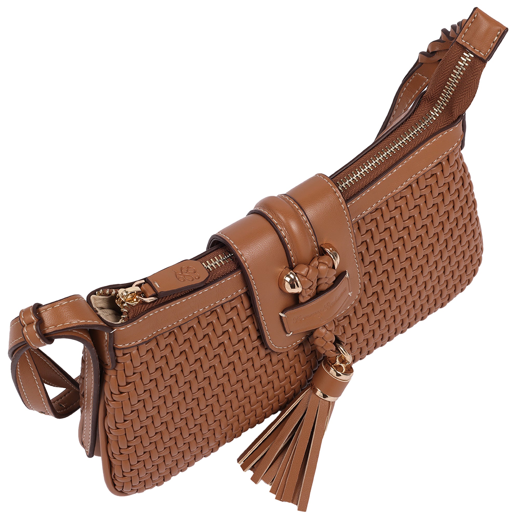 Tommy Bahama Tassel Tab Woven Shoulder Bag