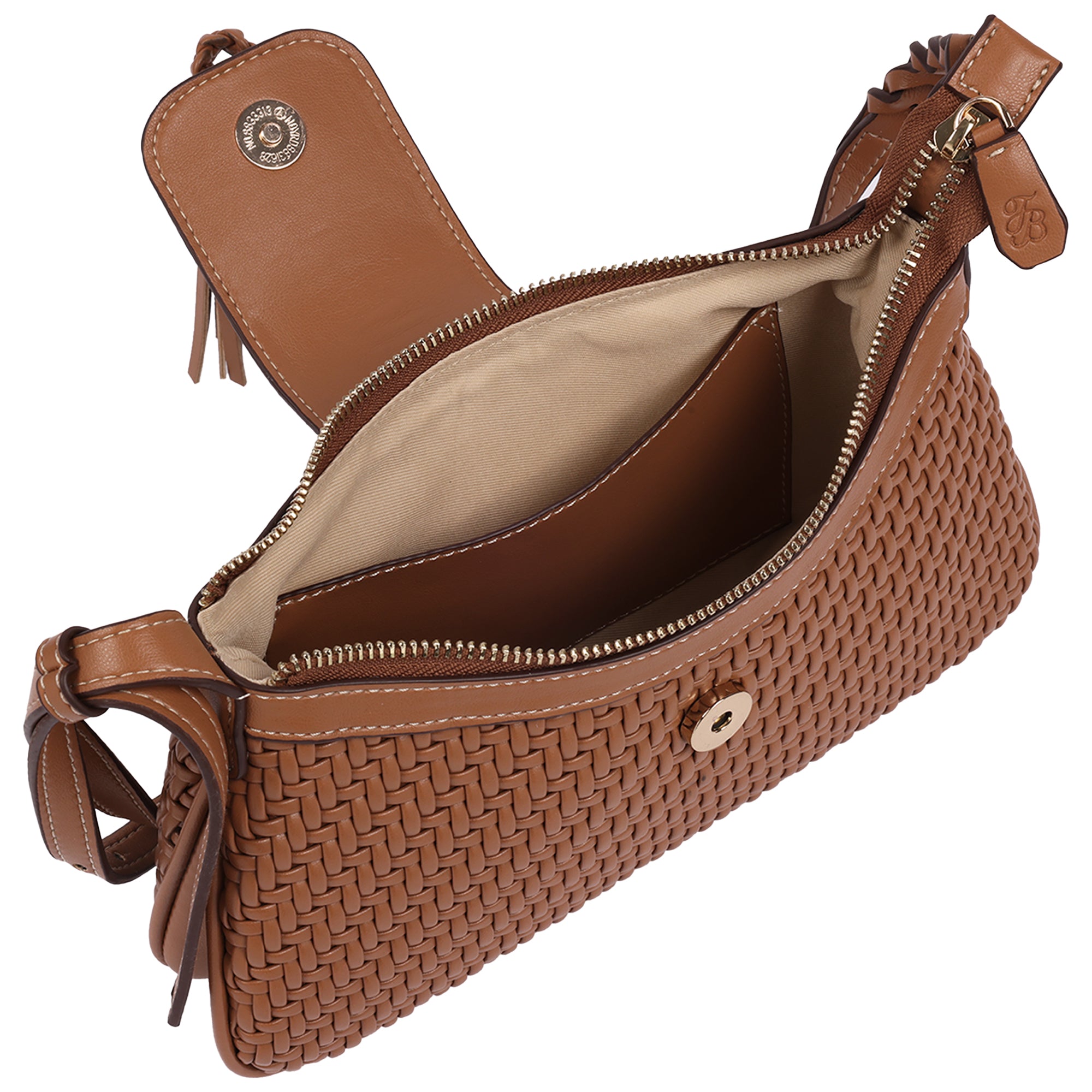 Tommy Bahama Tassel Tab Woven Shoulder Bag