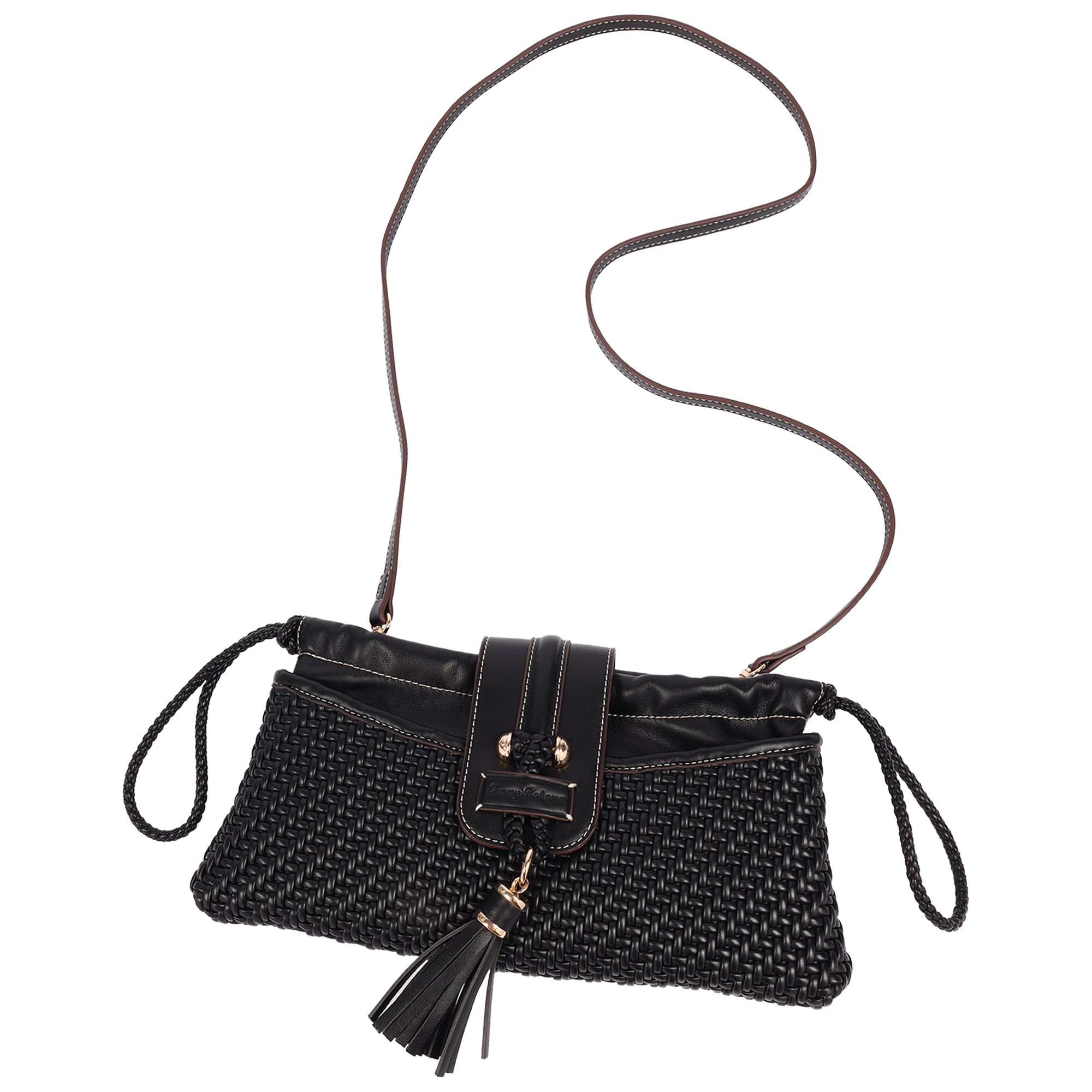 Tommy Bahama Tassel Tab Woven Clutch