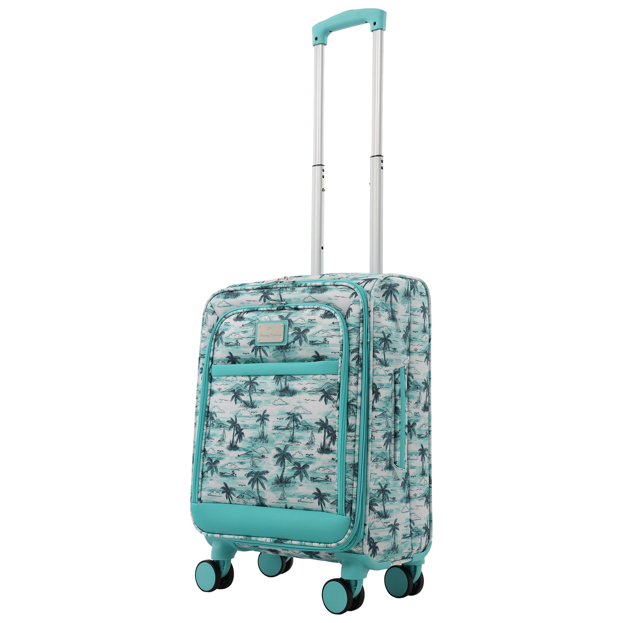 Tommy Bahama Palm Print 21.5" Expandable Softside Carry-On Spinner
