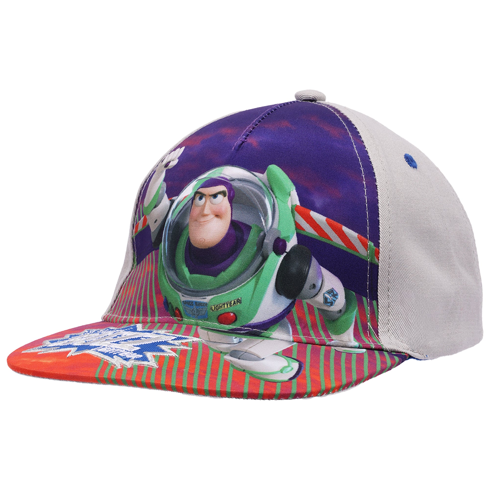 Disney Pixar Toy Story Buzz Lightyear Boys Flat Brim Baseball Hat – Adjustable Snapback Cap for boys Ages 4–7