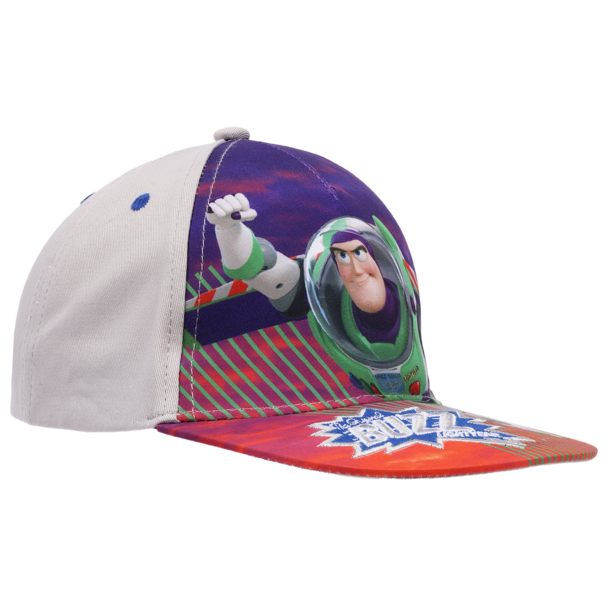 Disney Pixar Toy Story Buzz Lightyear Boys Flat Brim Baseball Hat – Adjustable Snapback Cap for boys Ages 4–7