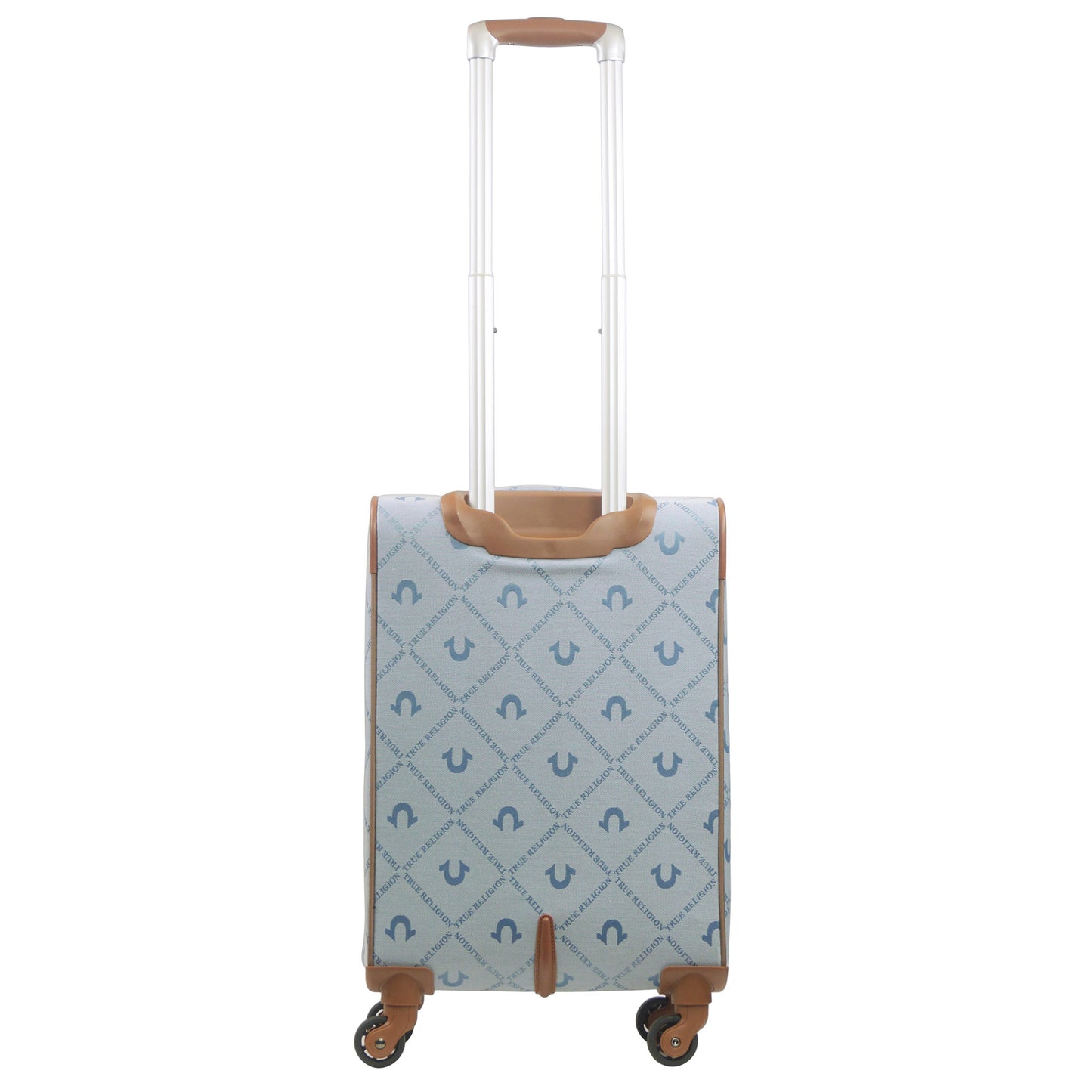 True Religion Soft Sided 23" Expandable, Spinner Luggage, DENIM