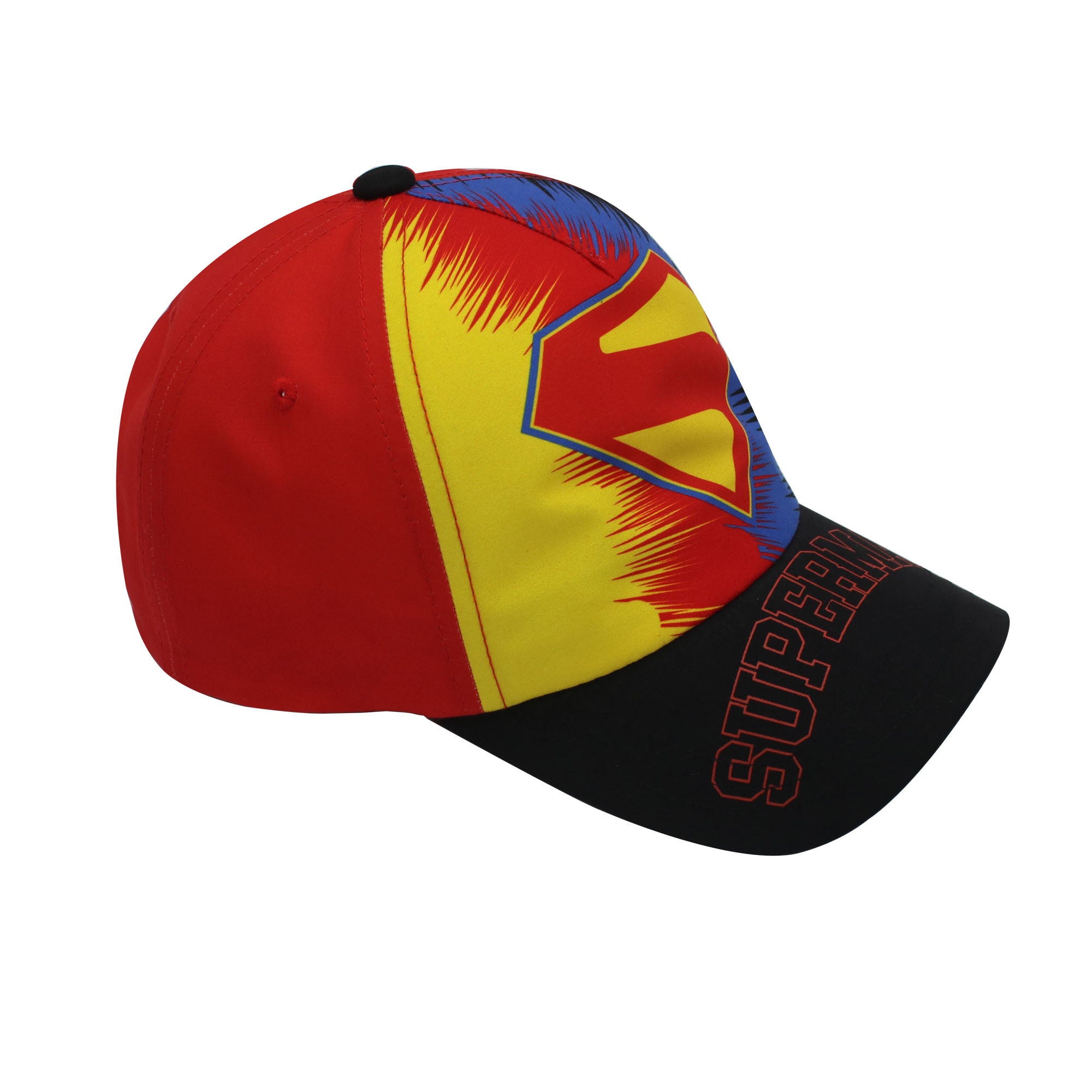 DC Comics Superman Kids Baseball Cap – Split Color Adjustable Hat