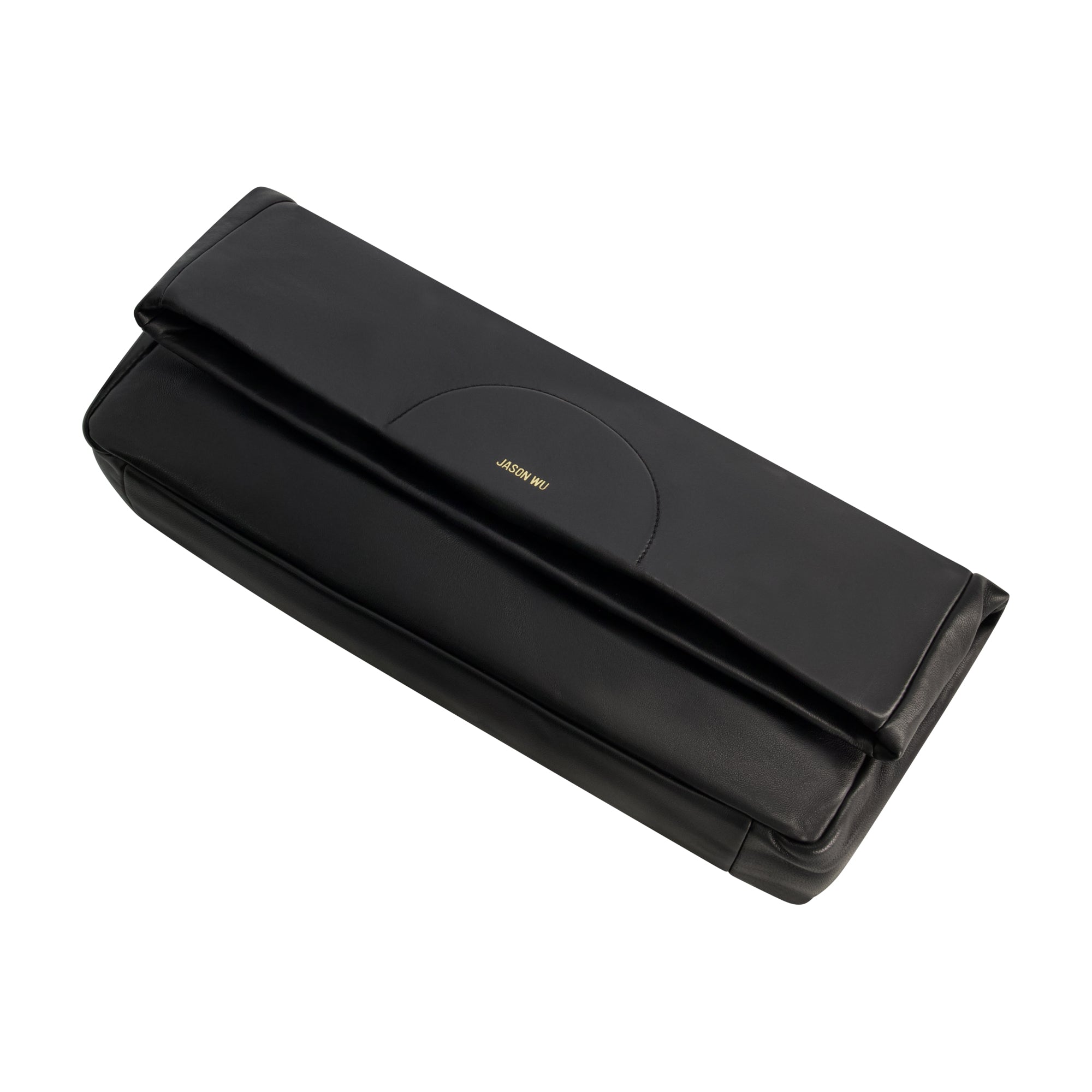 Jason Wu Elegant Fold-Over Clutch – Black