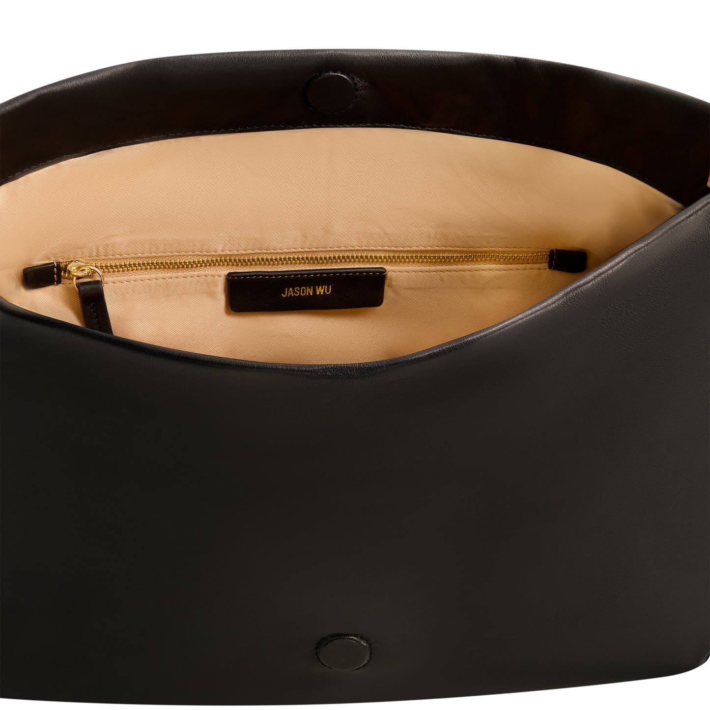 Jason Wu Elegant Fold-Over Clutch – Black