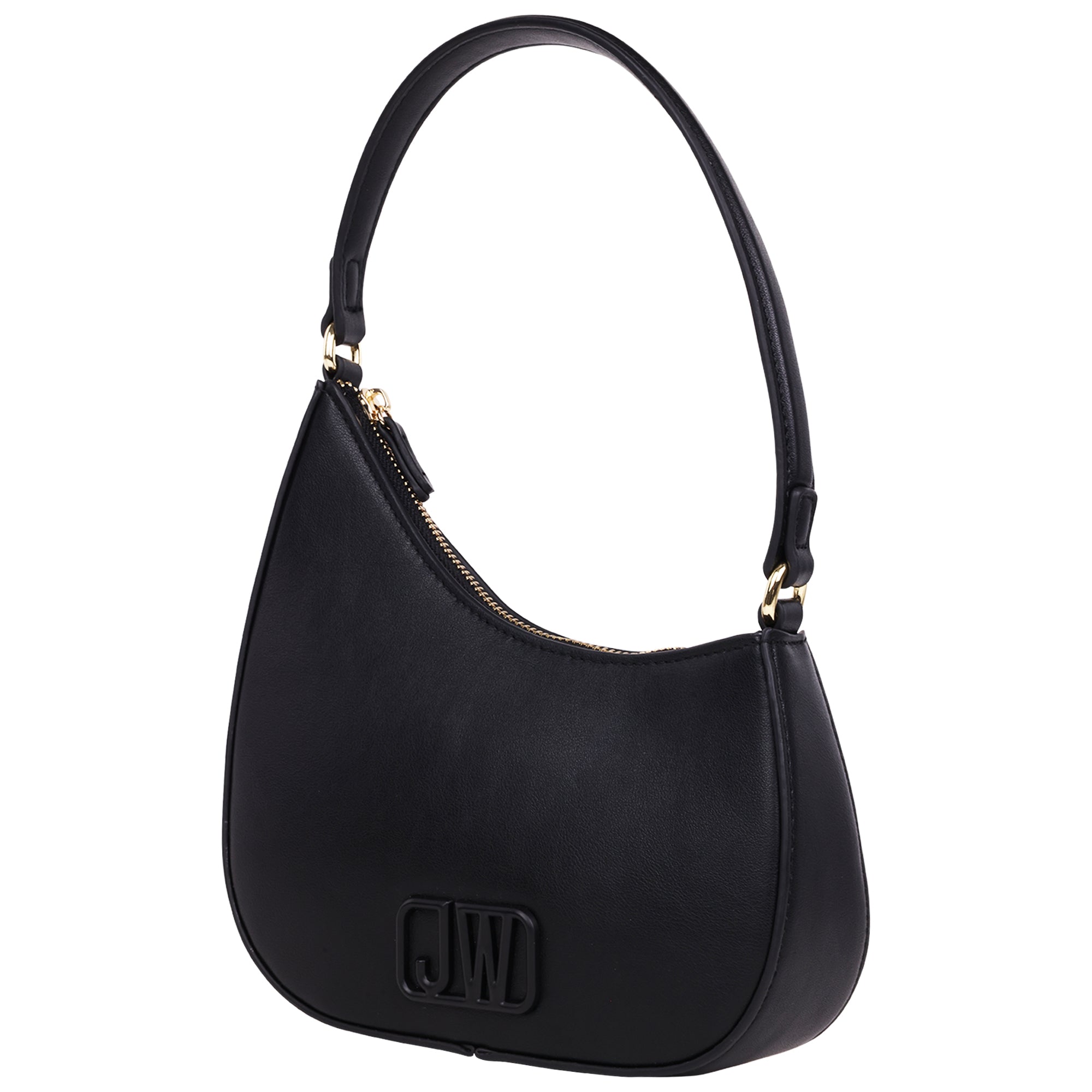 Jason Wu Smooth PU Shoulder Bag with Tonal 3D Logo