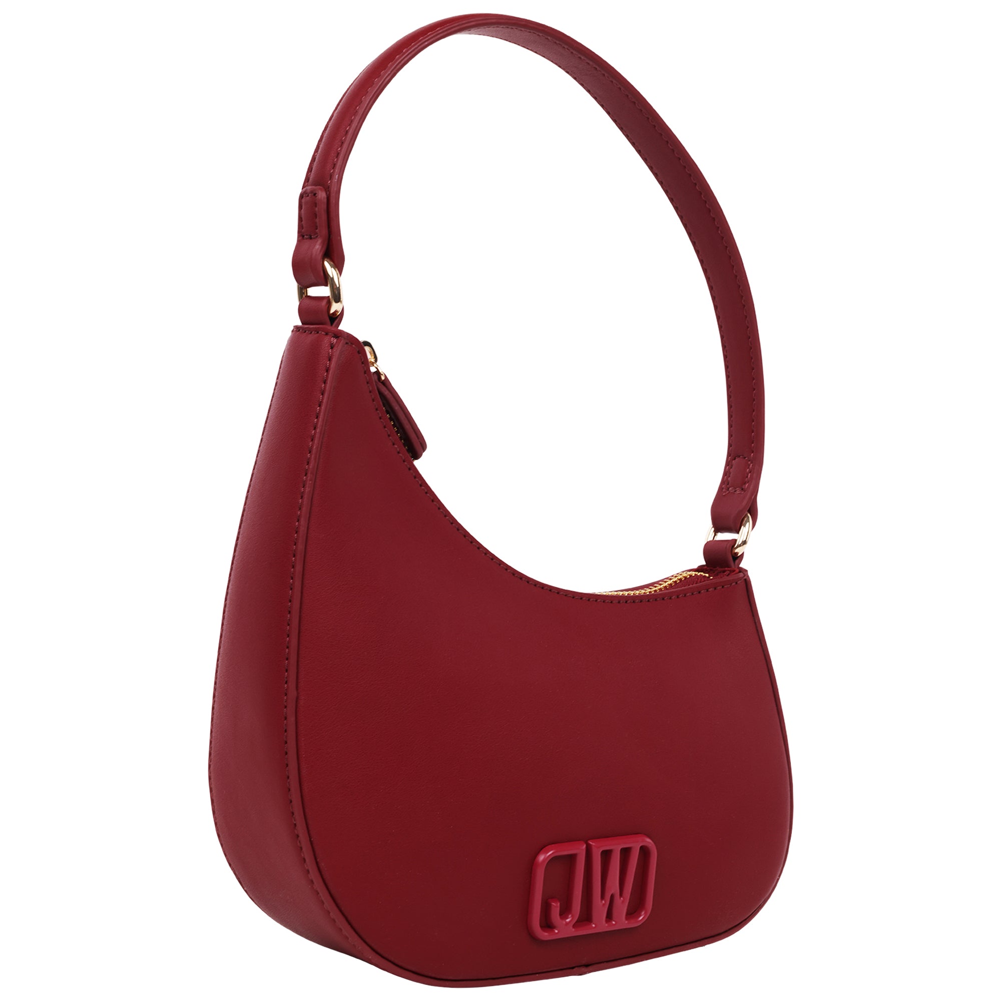 Jason Wu Smooth PU Shoulder Bag with Tonal 3D Logo