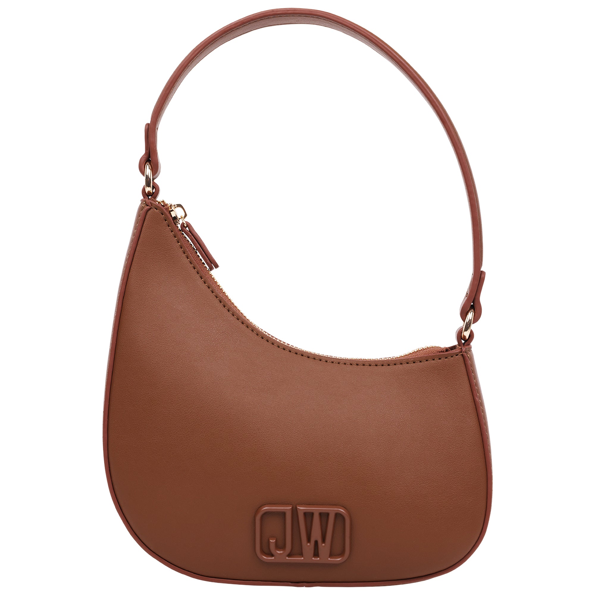 Jason Wu Smooth PU Shoulder Bag with Tonal 3D Logo