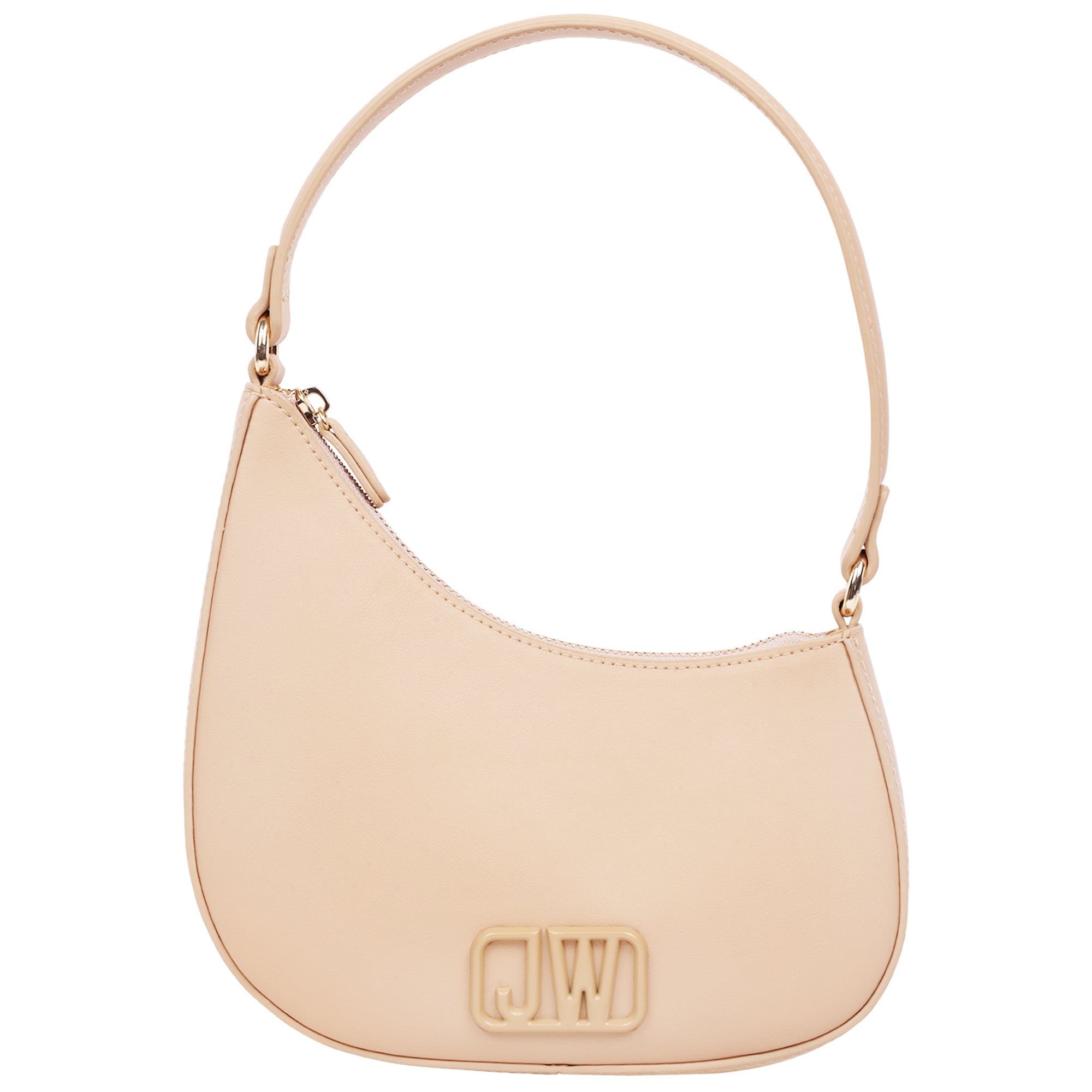 Jason Wu Smooth PU Shoulder Bag with Tonal 3D Logo