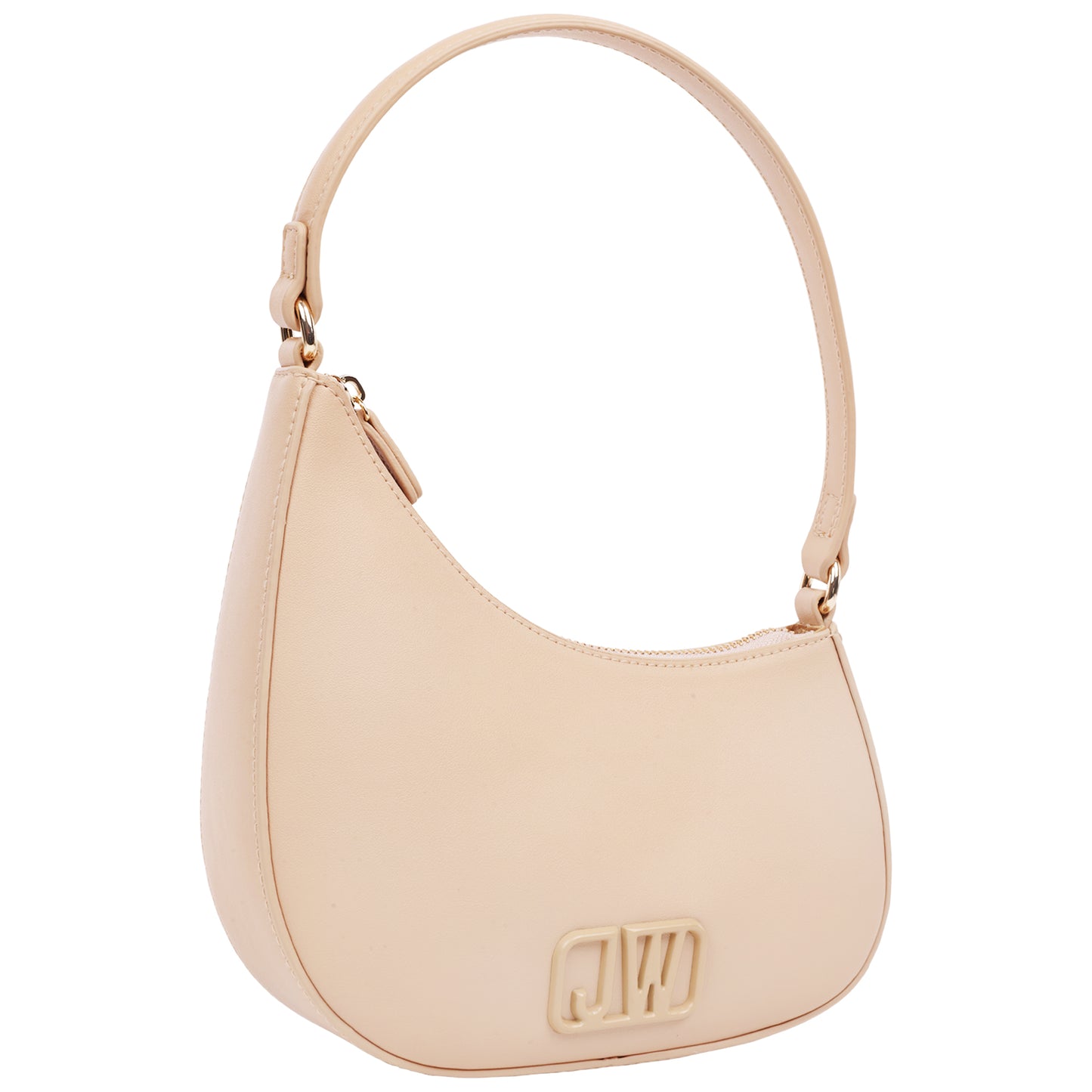 Jason Wu Smooth PU Shoulder Bag with Tonal 3D Logo