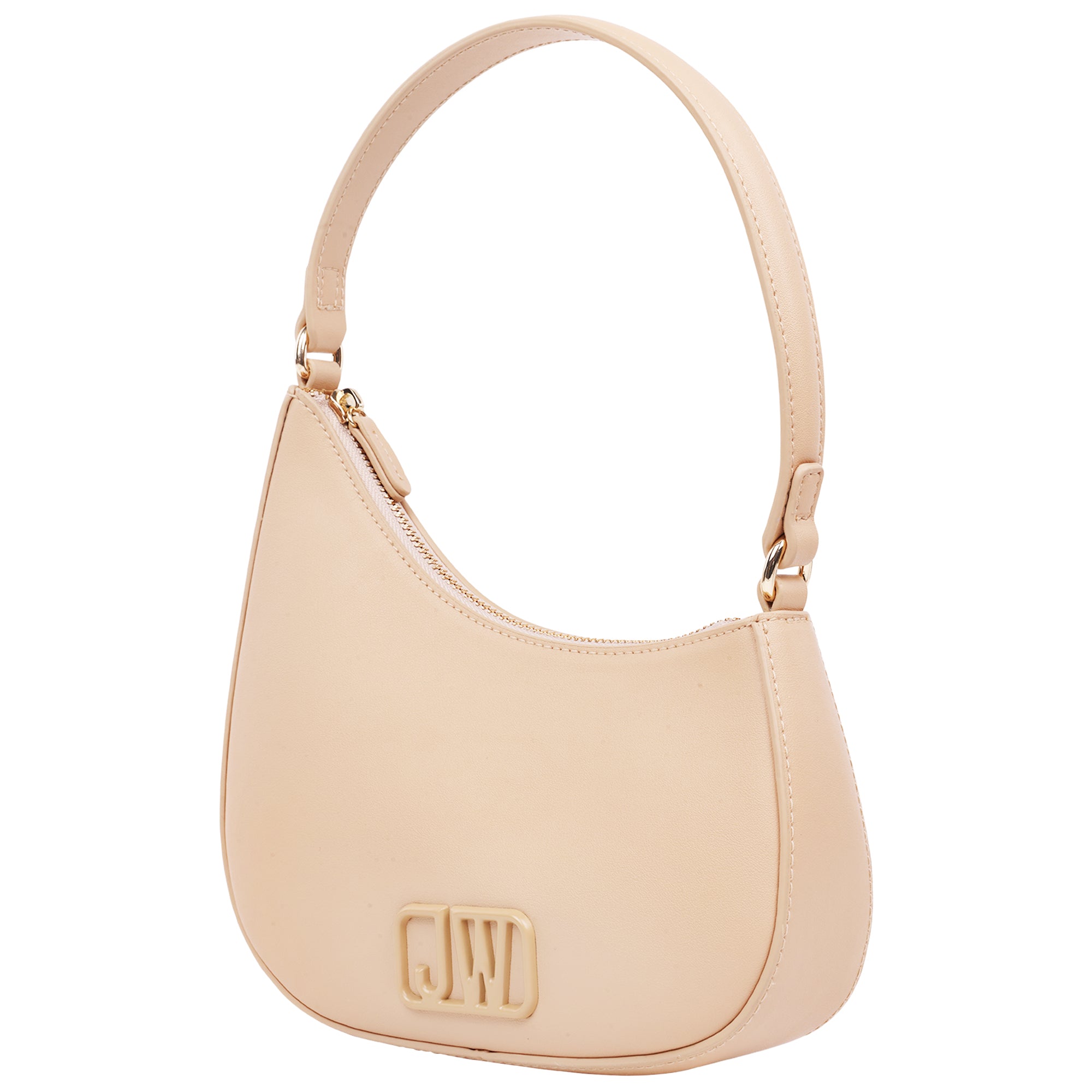 Jason Wu Smooth PU Shoulder Bag with Tonal 3D Logo