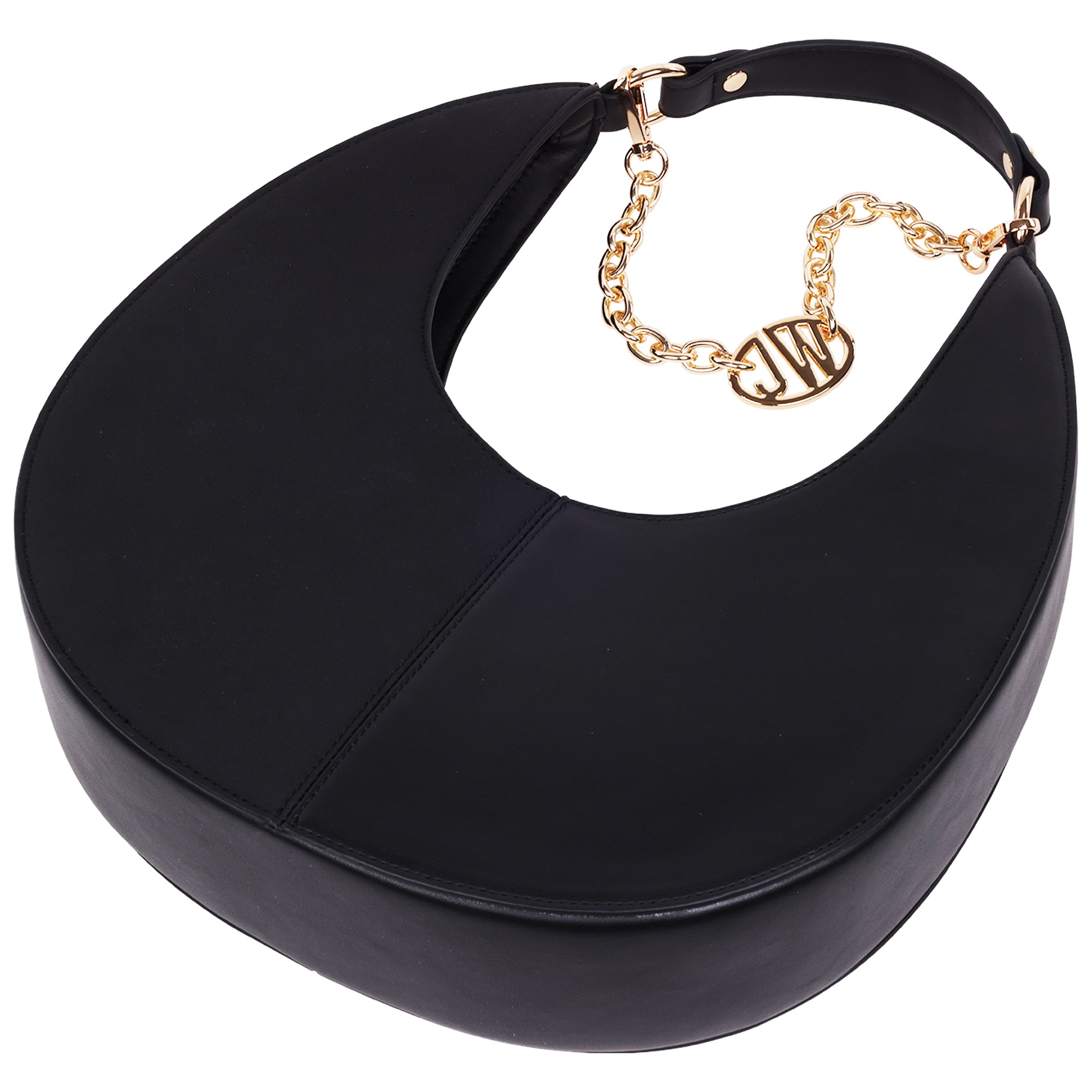 Jason Wu Smooth & Suede PU Shoulder Bag with Chain Logo Detail