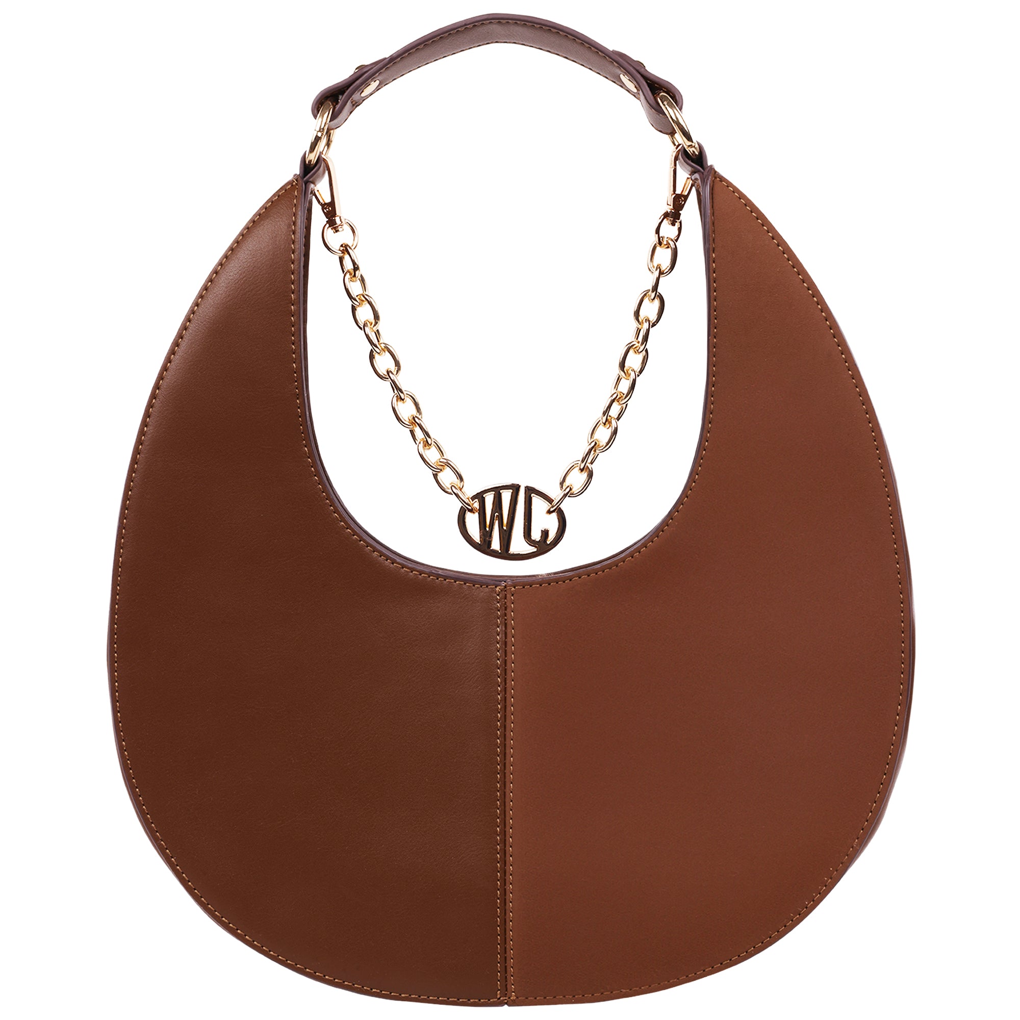 Jason Wu Smooth & Suede PU Shoulder Bag with Chain Logo Detail