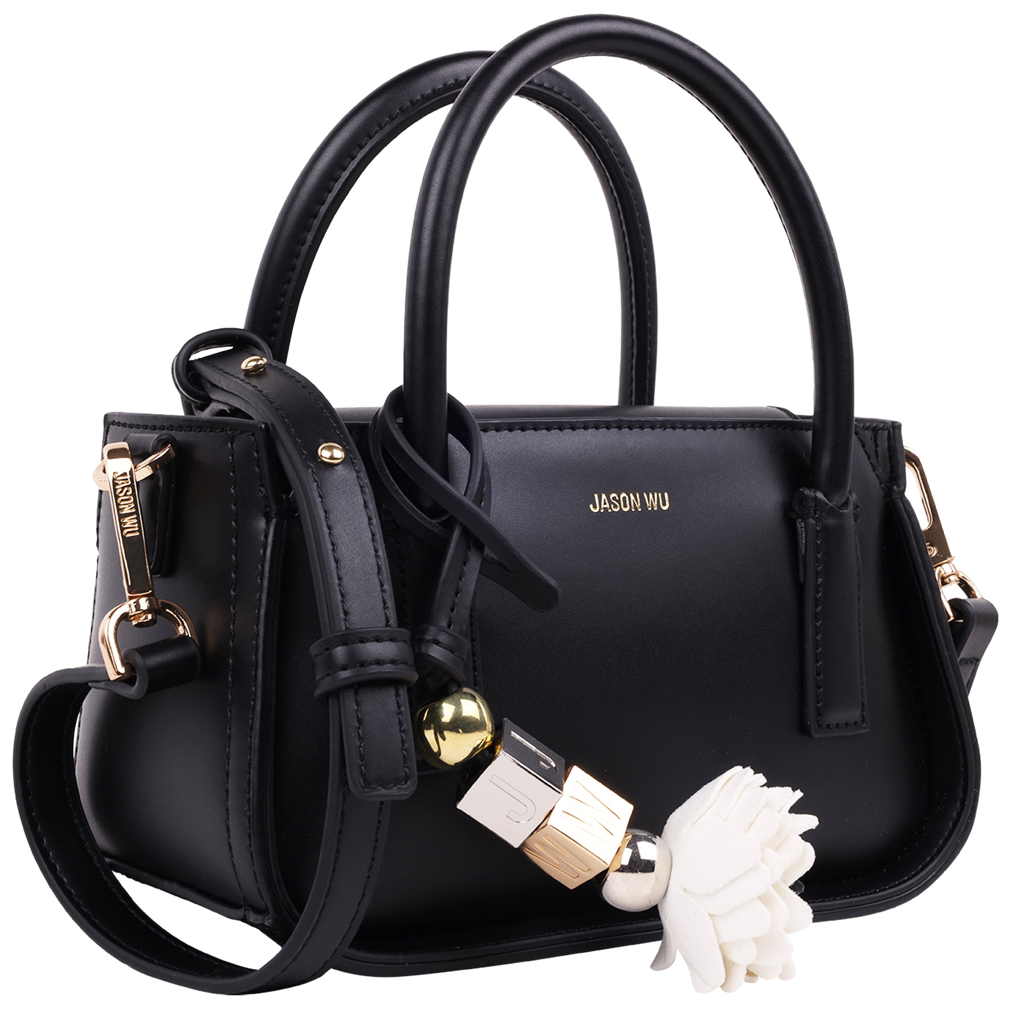 Jason Wu Structured Mini Bag with Removable Crossbody Strap & JW Charm