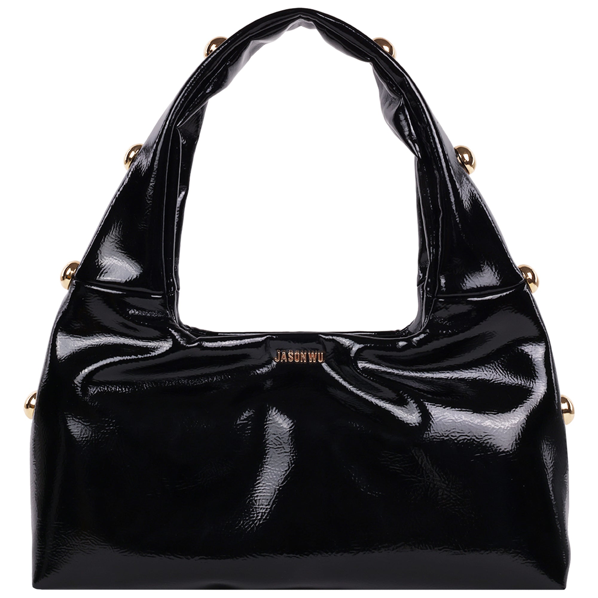 Jason Wu Studded Shoulder Bag in Crackled Finish