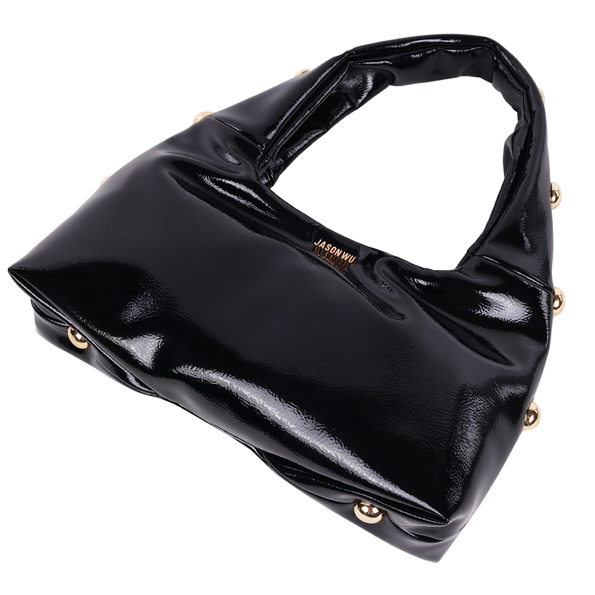 Jason Wu Studded Shoulder Bag in Crackled Finish
