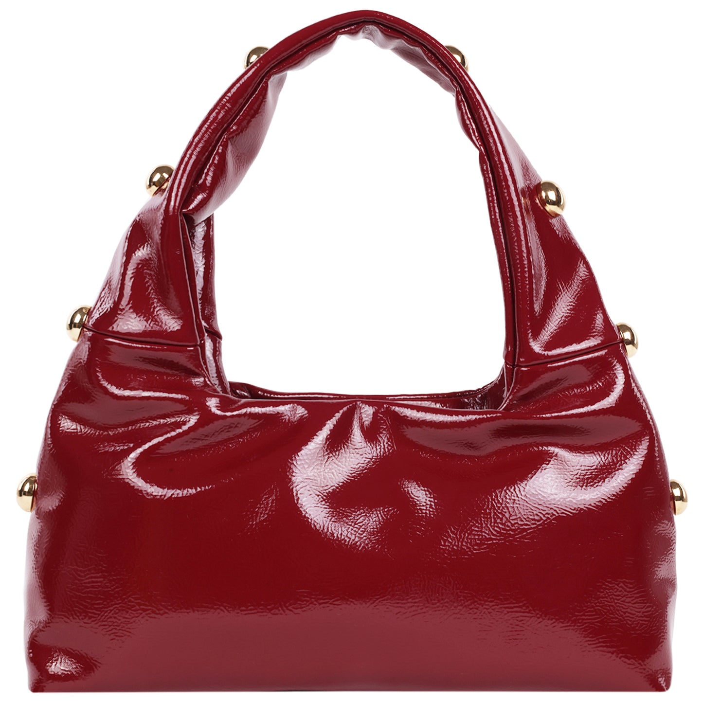 Jason Wu Studded Shoulder Bag in Crackled Finish