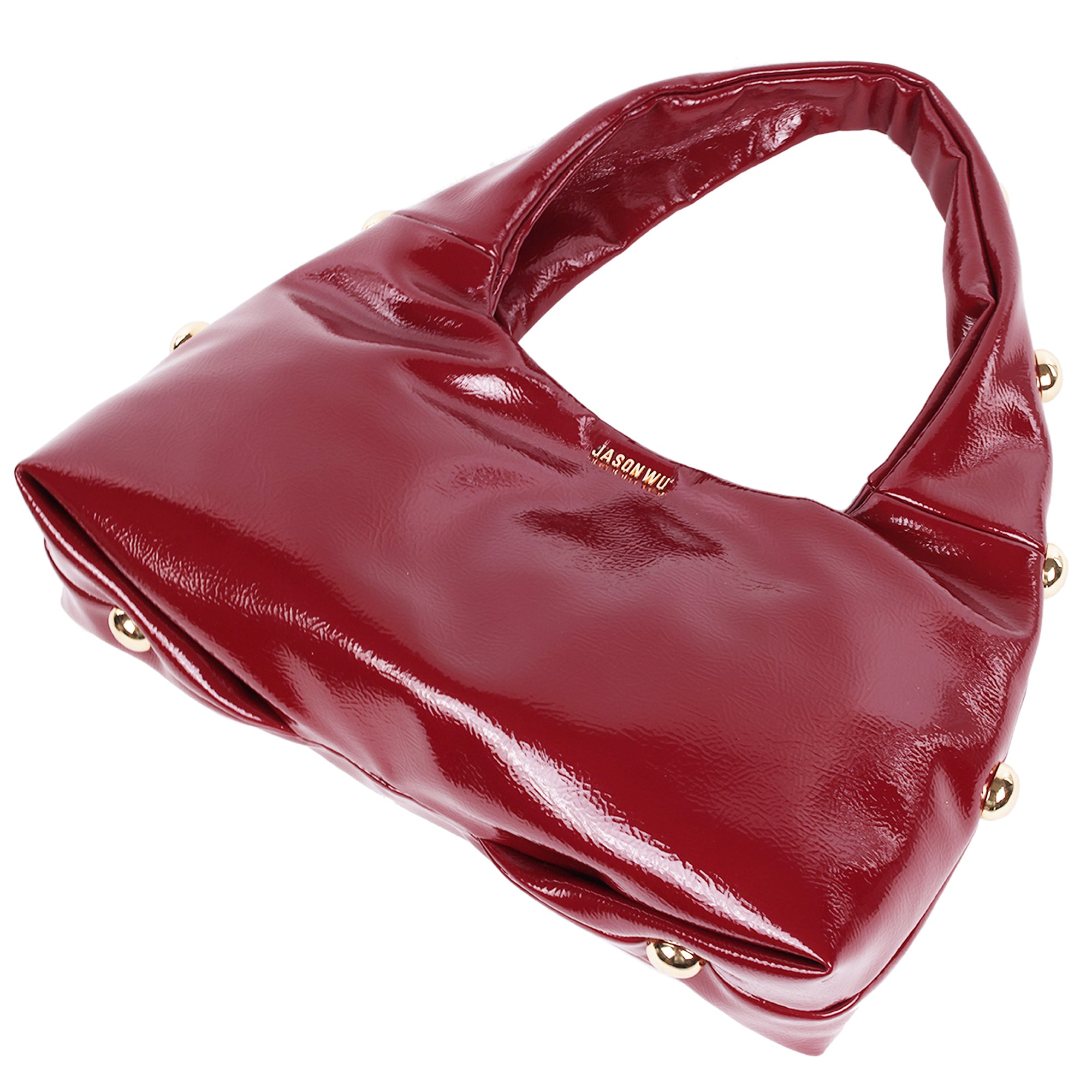 Jason Wu Studded Shoulder Bag in Crackled Finish