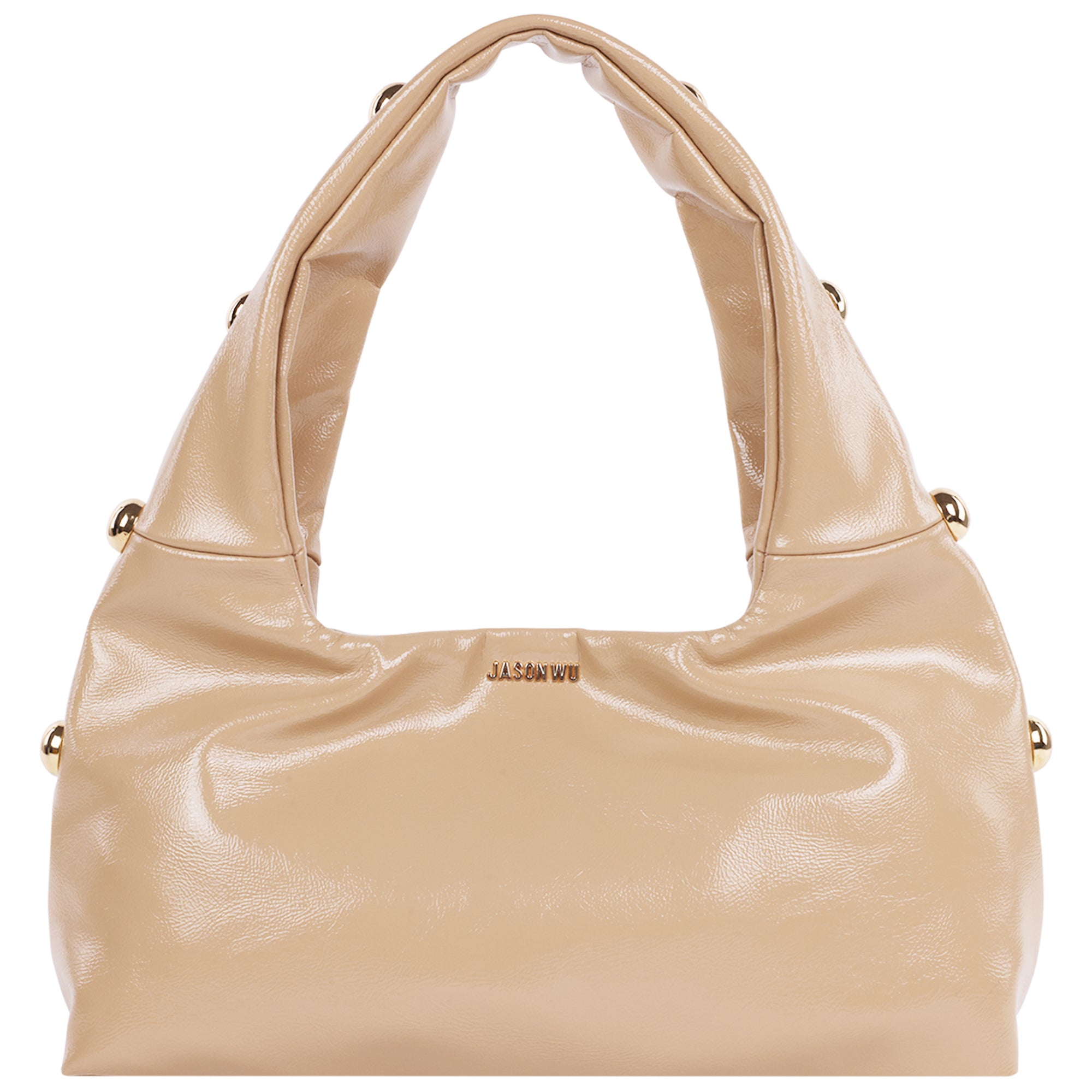 Jason Wu Studded Shoulder Bag in Crackled Finish