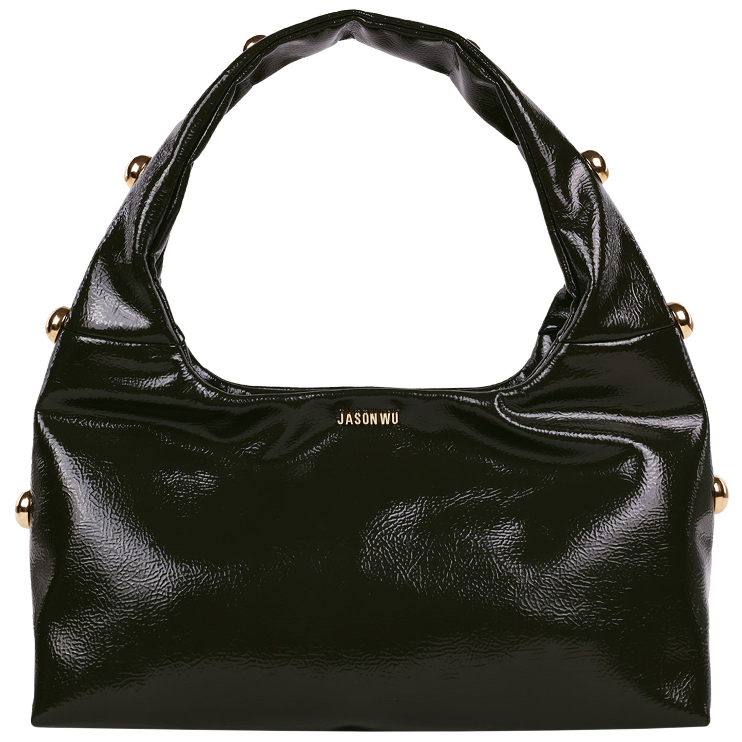 Jason Wu Studded Shoulder Bag in Crackled Finish