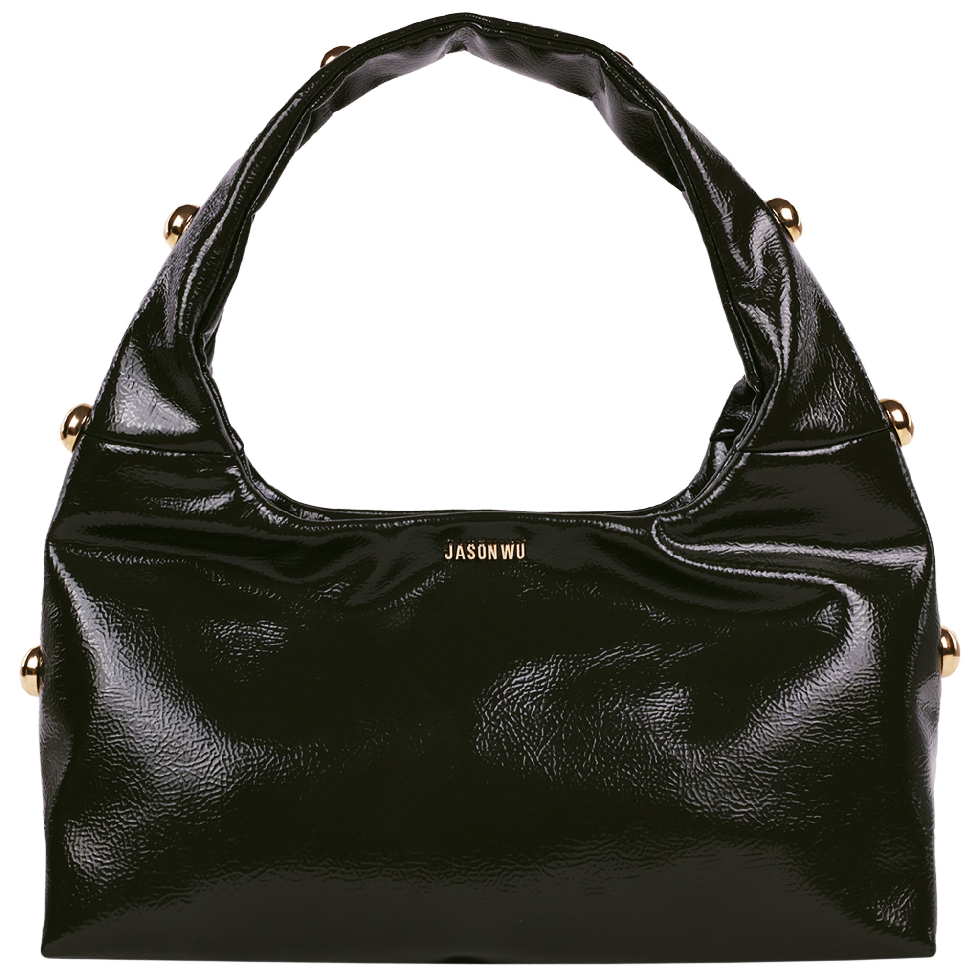 Jason Wu Studded Shoulder Bag in Crackled Finish