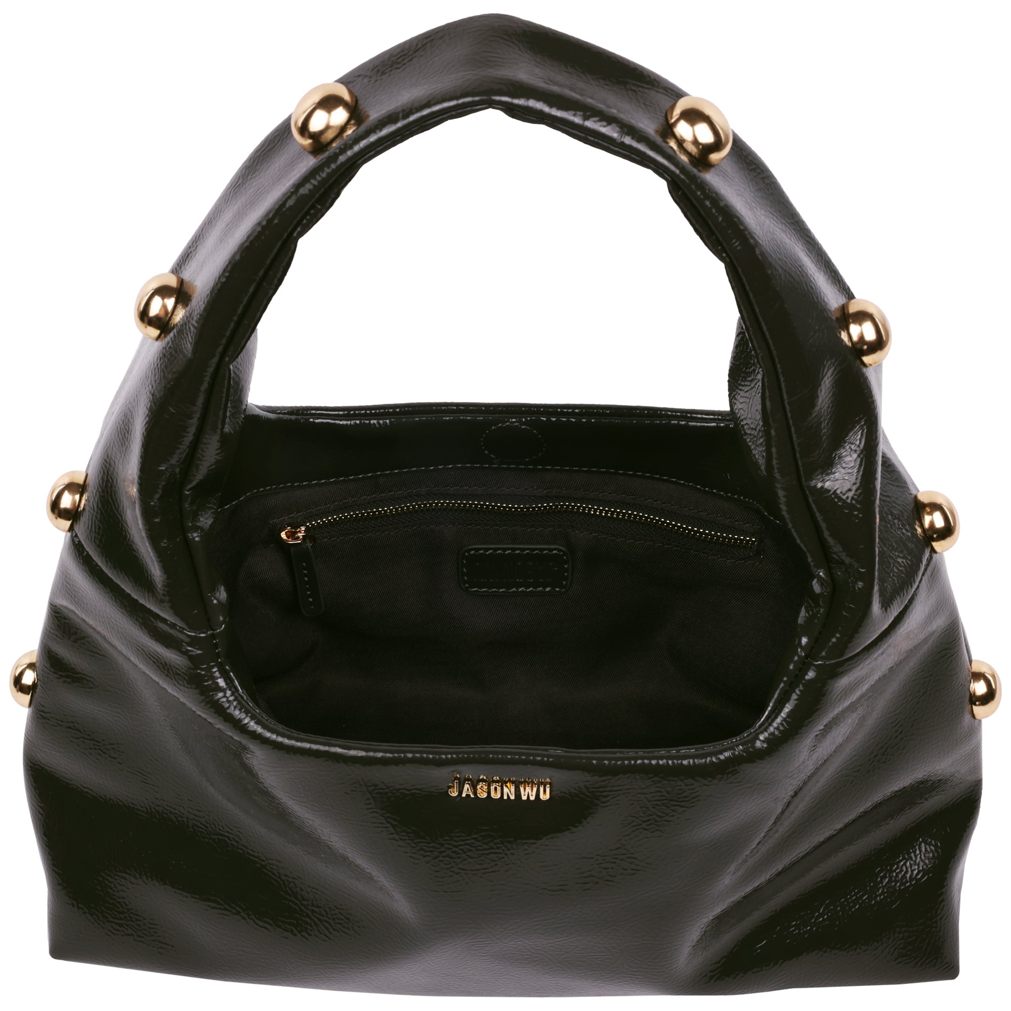 Jason Wu Studded Shoulder Bag in Crackled Finish