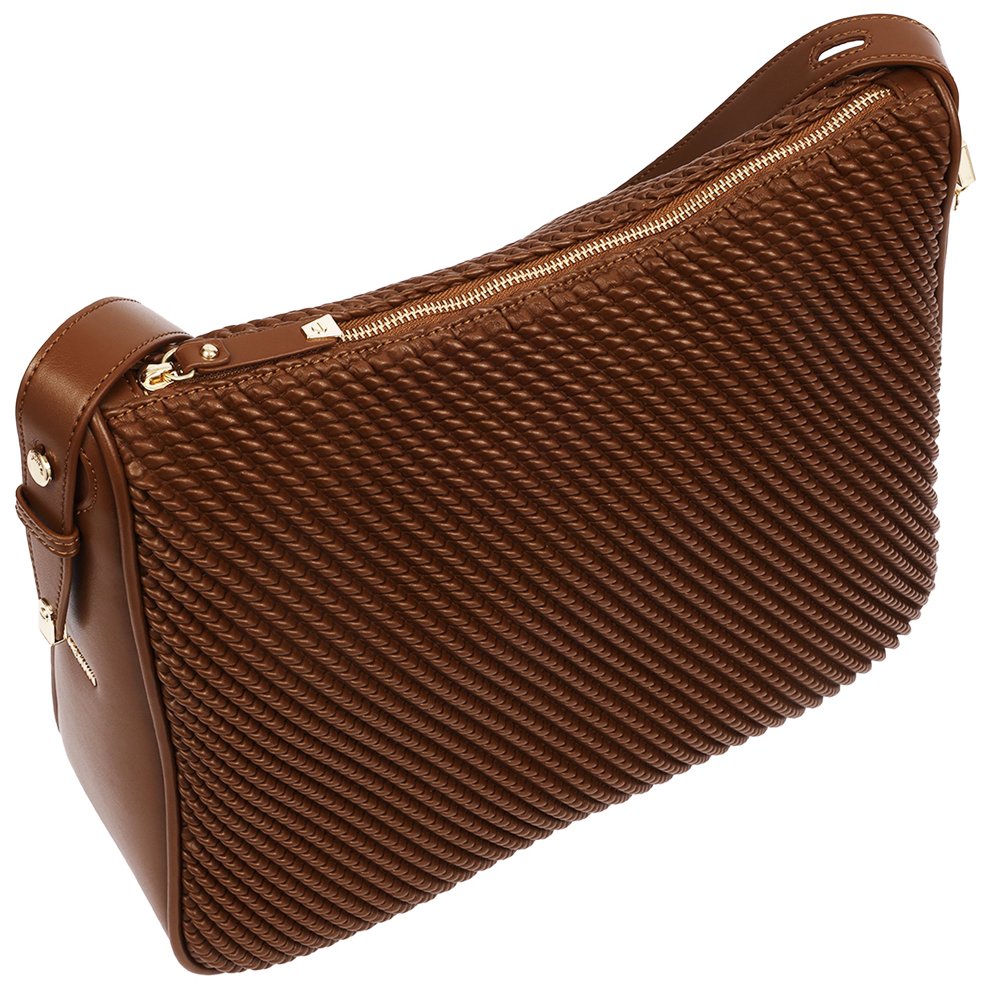 Jason Wu Haywood Double Zip Hobo Bag with 3D Rope Pleated Detail