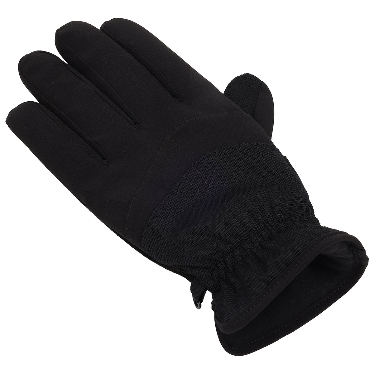 Weatherproof Stretch Utility Gloves with Fleece Lining – Black – Medium