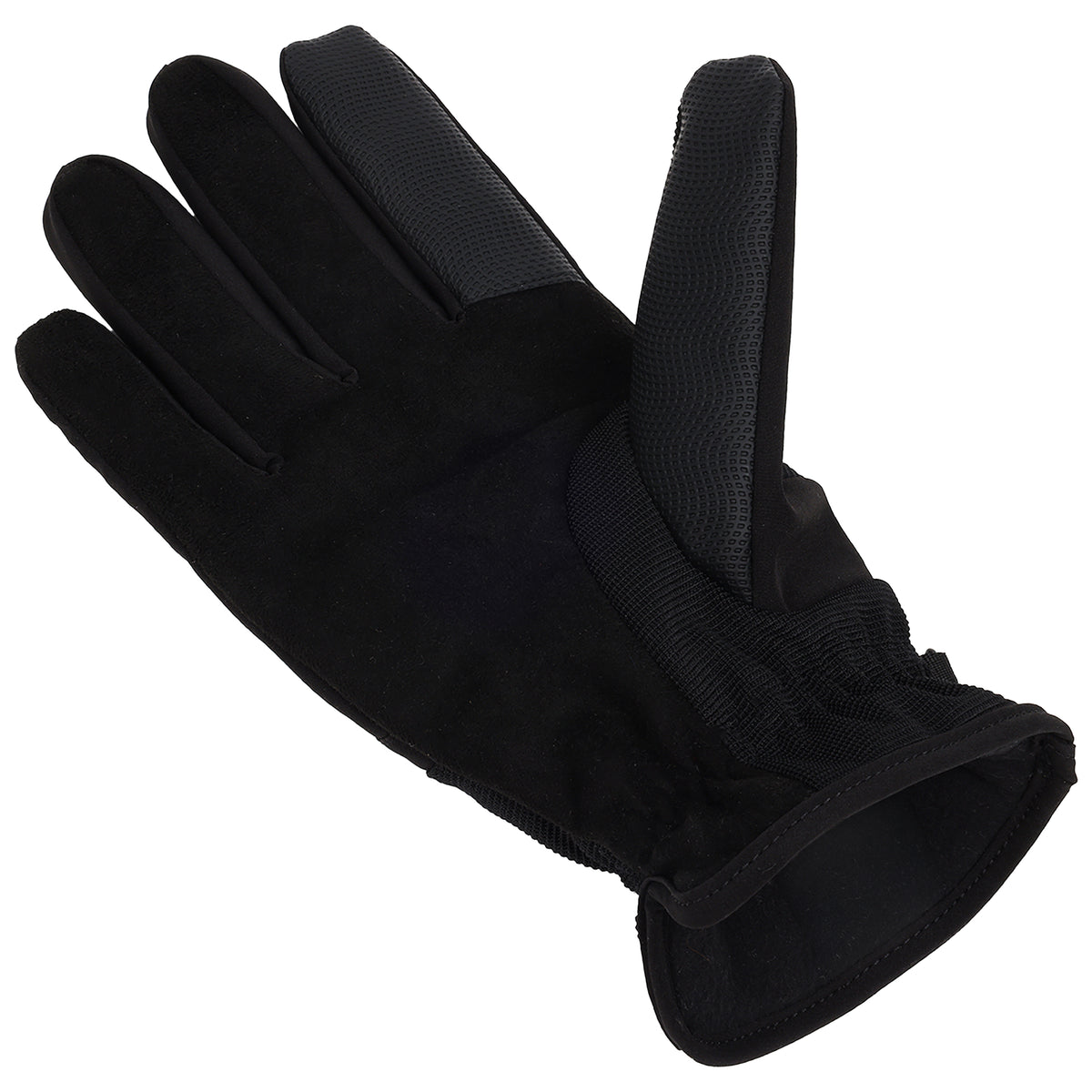 Weatherproof Stretch Utility Gloves with Fleece Lining – Black – Medium
