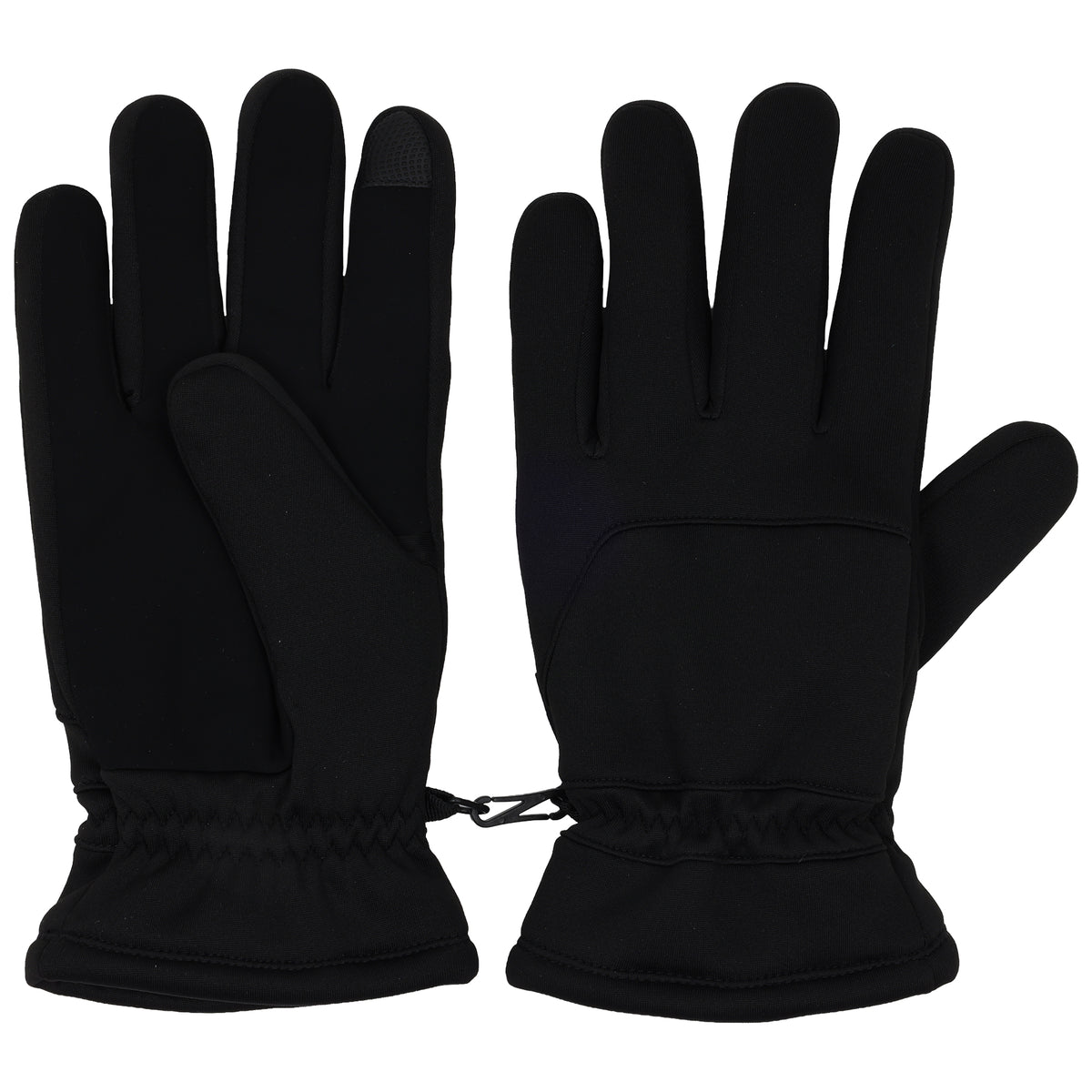 Weatherproof Sport Utility Gloves with Fleece Lining – Black – large