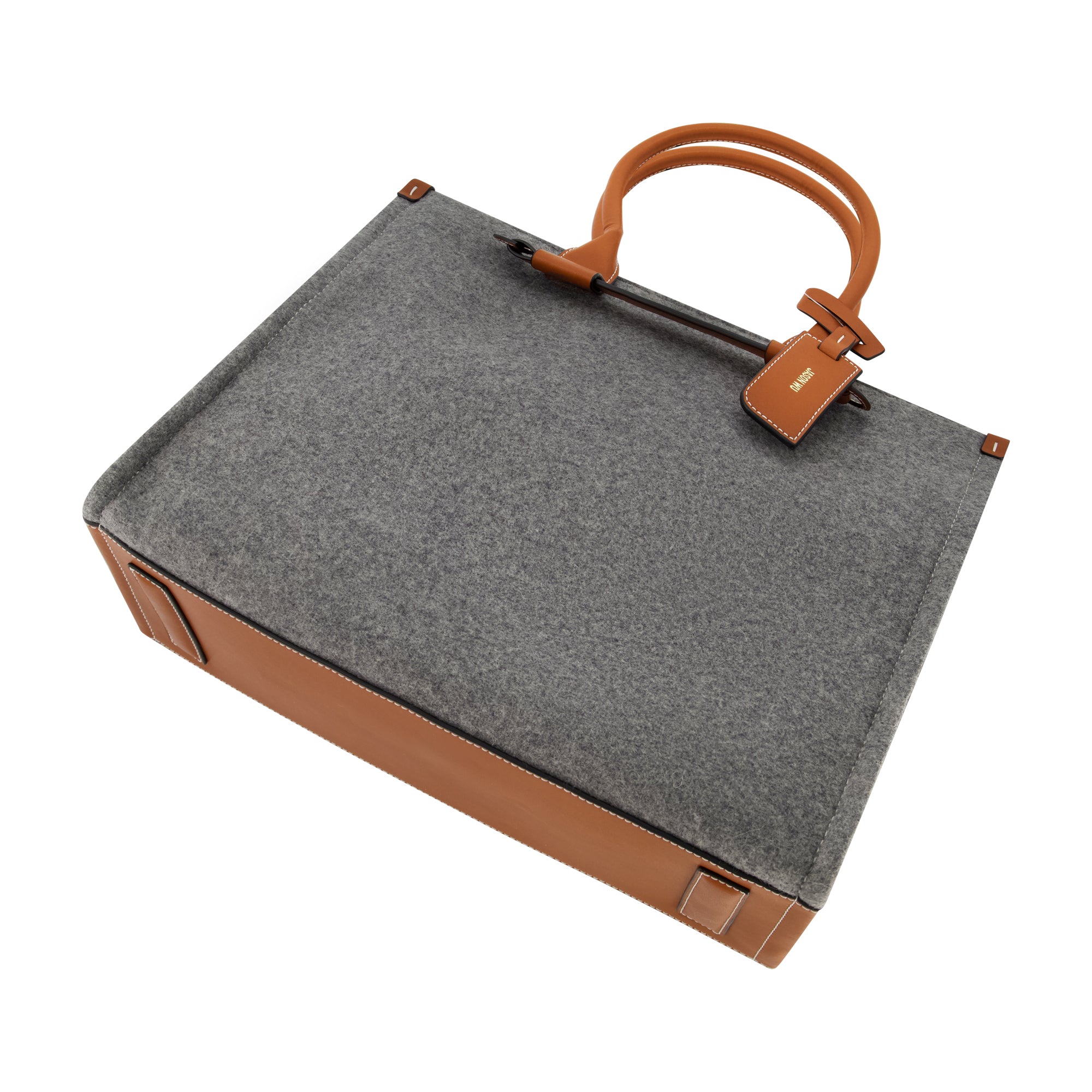 Jason Wu Structured Grey Felt Tote, GREY
