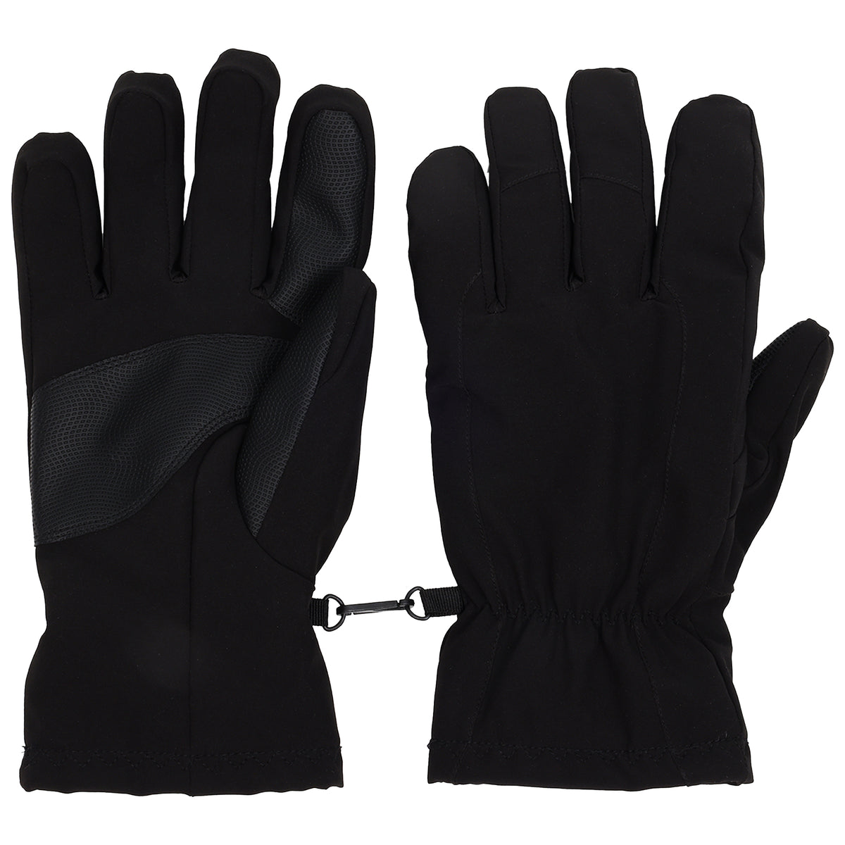 Weatherproof Utility Gloves with Fleece Lining – Black – Medium