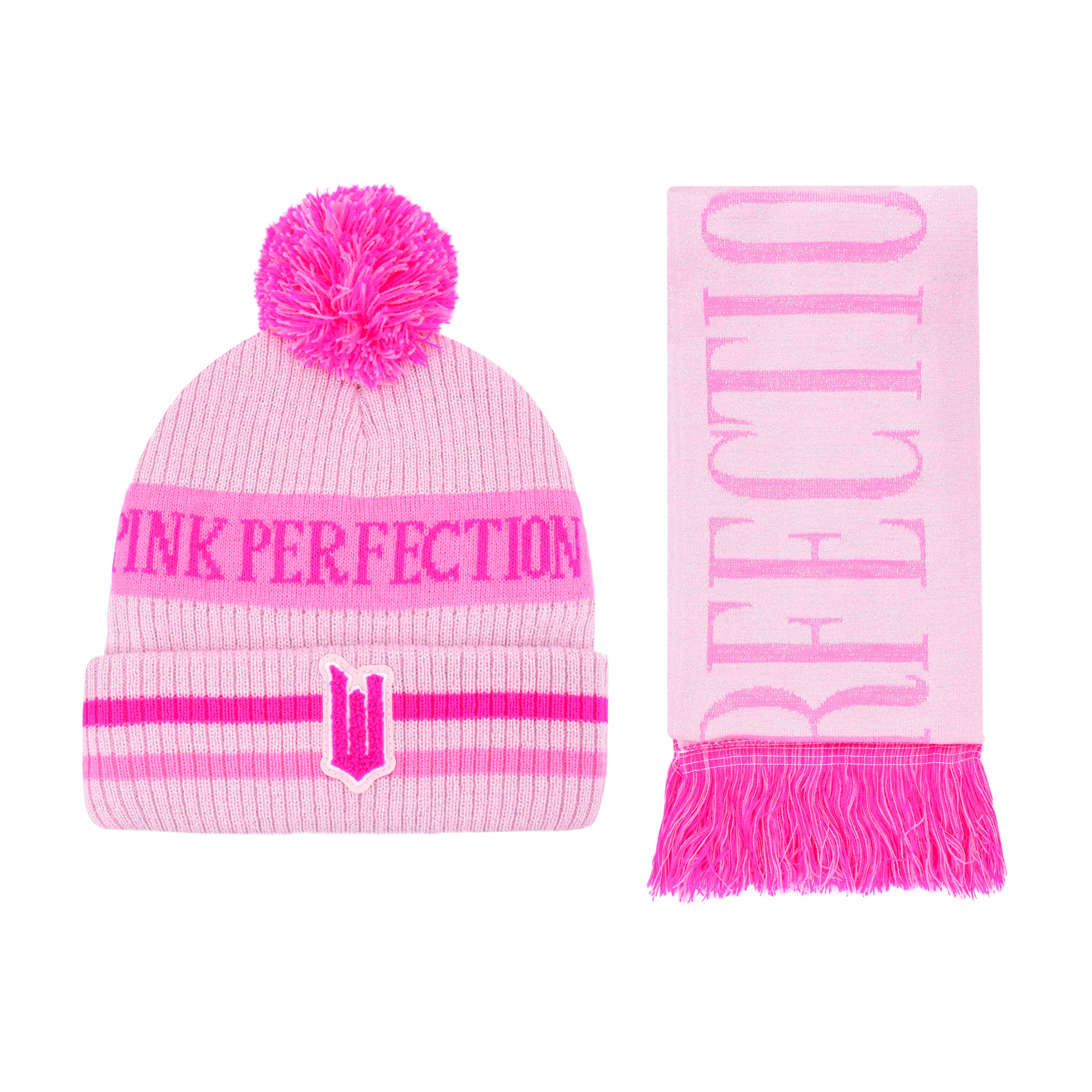 Wicked x Glinda "Pink Perfection" Beanie & Scarf Set